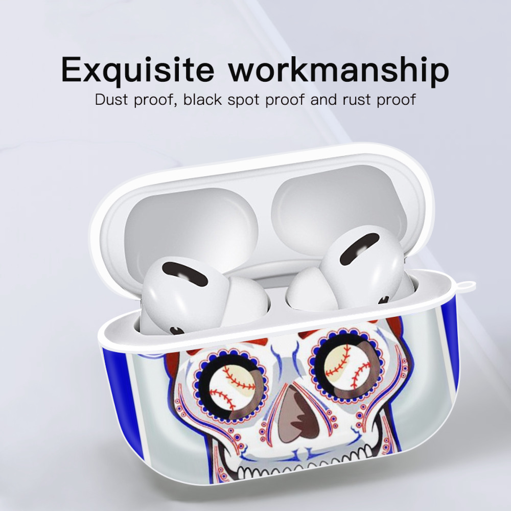  AirPods Pro Hard Case White With Keychain, Durable Flexible PC, Precise Cutouts, Anti-Fingerprint, Yellowing & Scratch Resistant, Full Protection, Washable