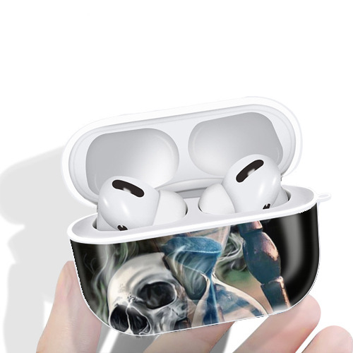  AirPods Pro Hard Case White With Keychain, Durable Flexible PC, Precise Cutouts, Anti-Fingerprint, Yellowing & Scratch Resistant, Full Protection, Washable