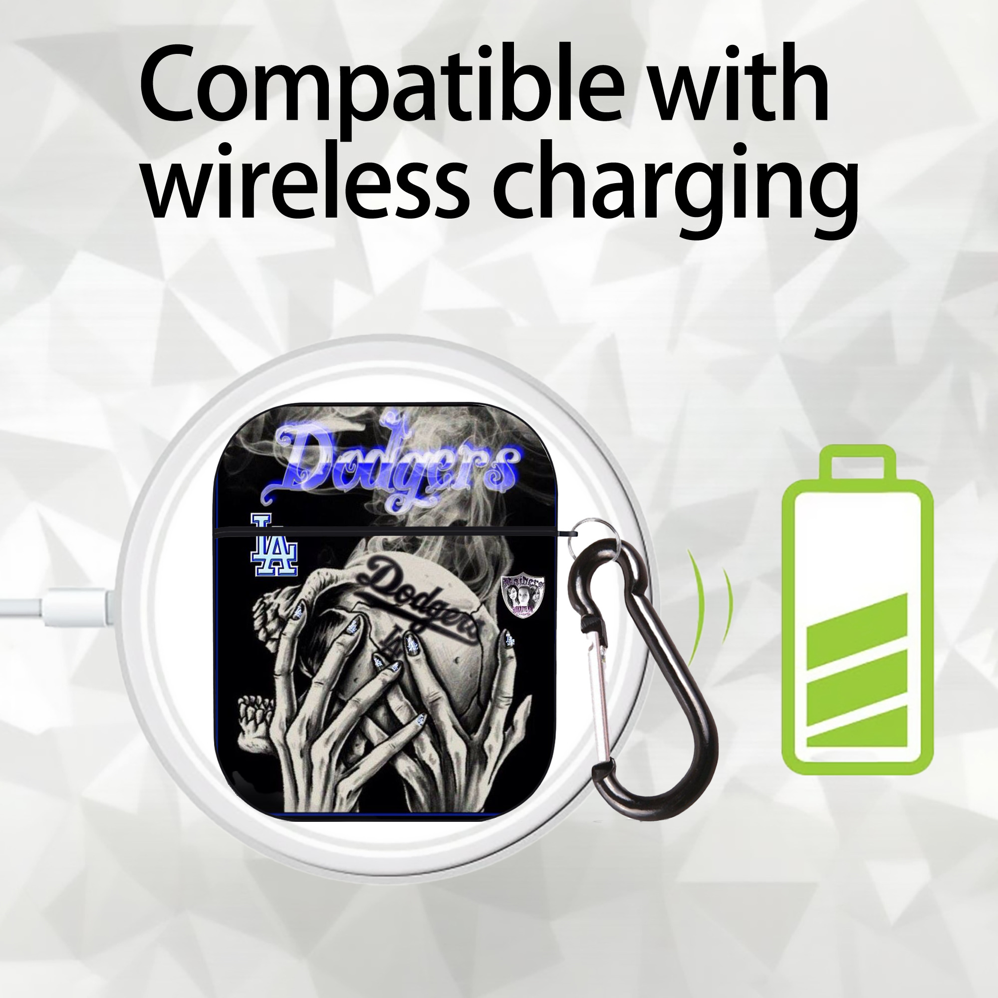  AirPods 2 Case Hard Shell Black, Flexible PC Material, Precise Cutouts, Full Protection, Anti-Fingerprint, Washable, Includes Keychain – Durable & Slim Design