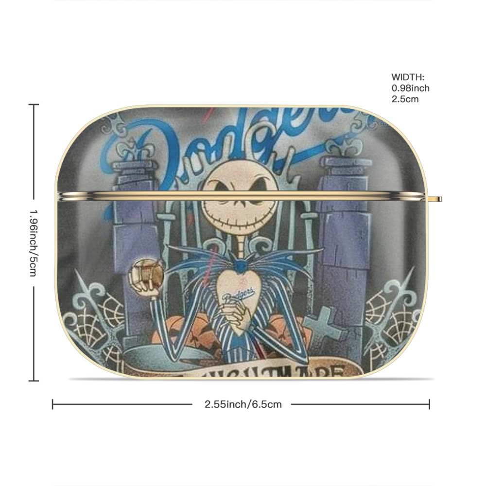  Luxury Gold AirPods Pro Case With Keychain, Flexible PC Material, Full Protection, Precise Cutouts, Anti-Fingerprint, Washable, Durable Design