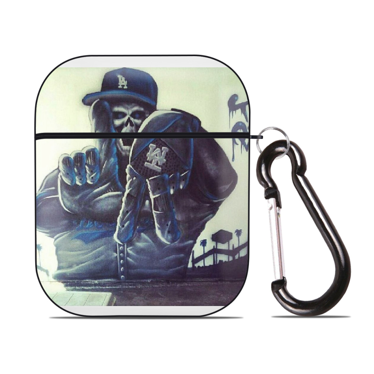  AirPods 2 Case Hard Shell Black, Flexible PC Material, Precise Cutouts, Full Protection, Anti-Fingerprint, Washable, Includes Keychain – Durable & Slim Design