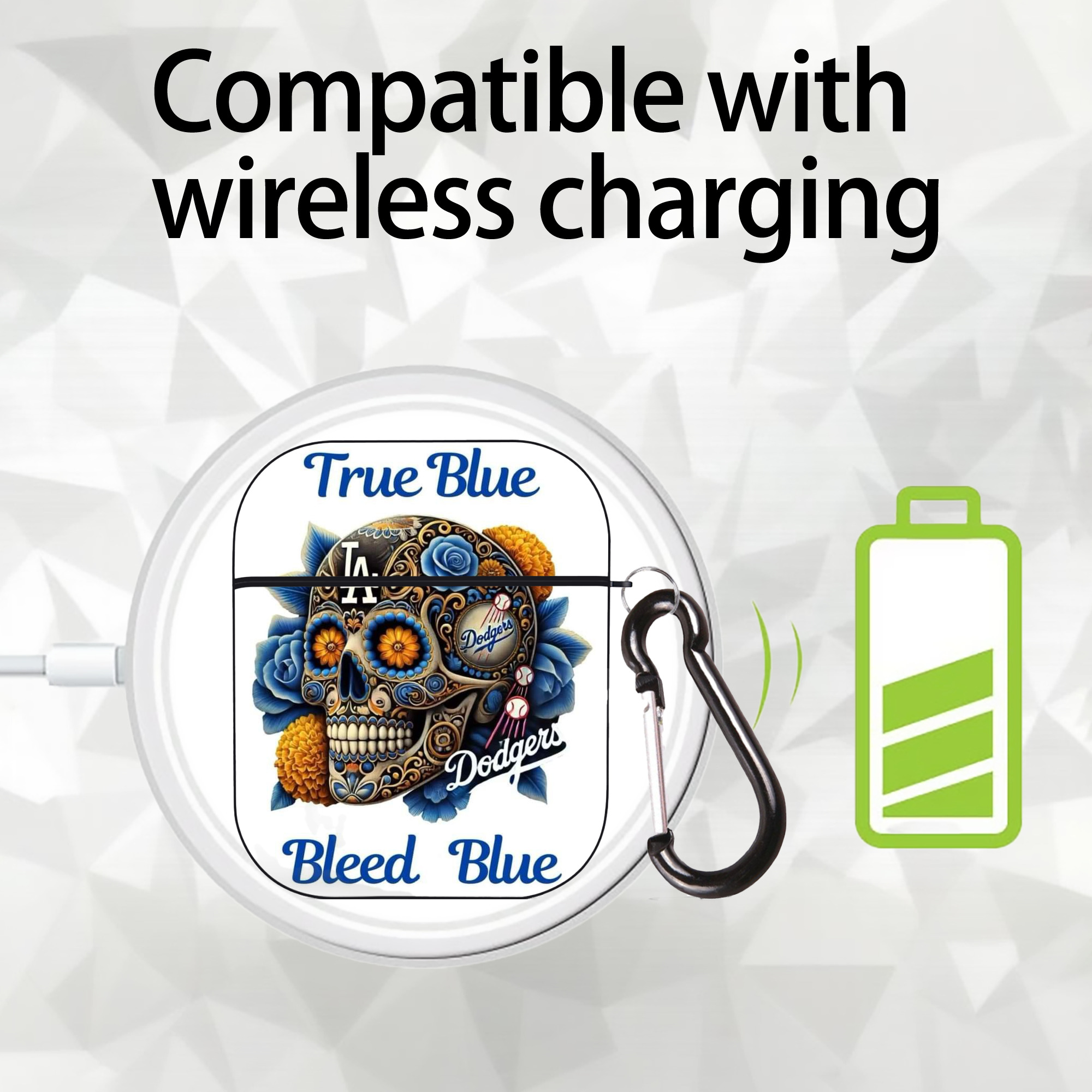  AirPods 2 Case Hard Shell Black, Flexible PC Material, Precise Cutouts, Full Protection, Anti-Fingerprint, Washable, Includes Keychain – Durable & Slim Design