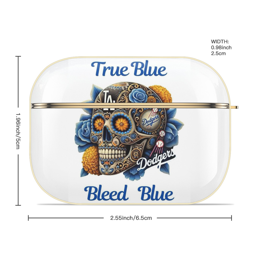  Luxury Gold AirPods Pro Case With Keychain, Flexible PC Material, Full Protection, Precise Cutouts, Anti-Fingerprint, Washable, Durable Design