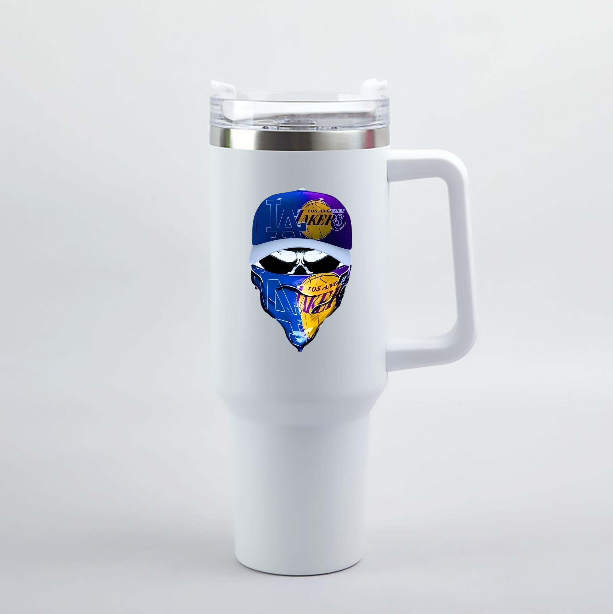  40oz Handle Car Tumbler – Durable Stainless Steel Travel Mug With UV Print – Double Wall Insulated, Fits Most Car Cup Holders