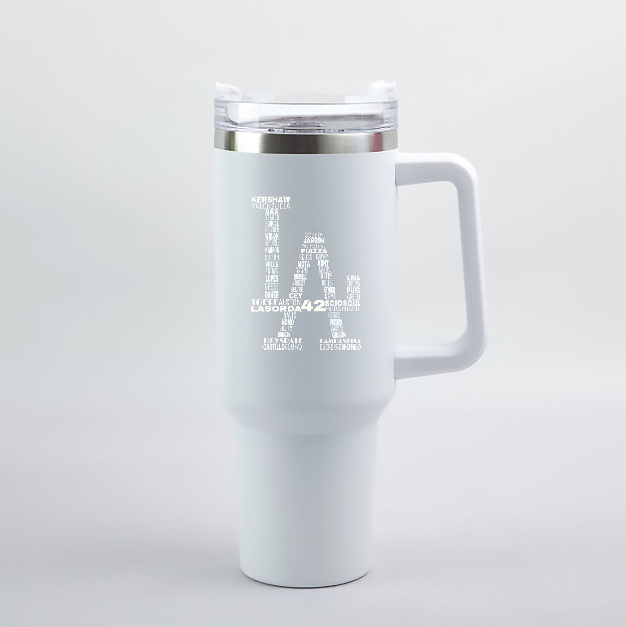  40oz Handle Car Tumbler – Durable Stainless Steel Travel Mug With UV Print – Double Wall Insulated, Fits Most Car Cup Holders