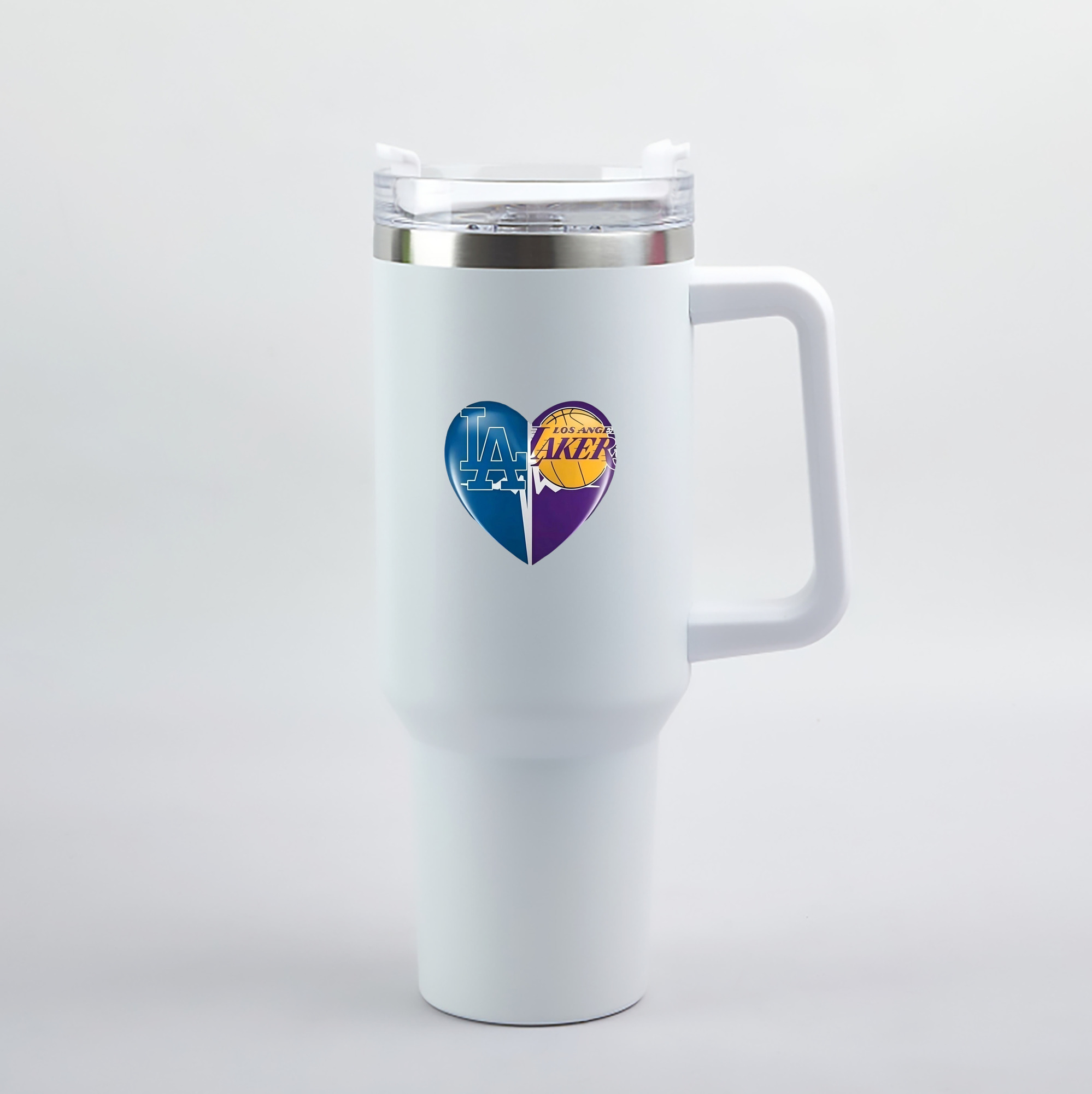  40oz Handle Car Tumbler – Durable Stainless Steel Travel Mug With UV Print – Double Wall Insulated, Fits Most Car Cup Holders