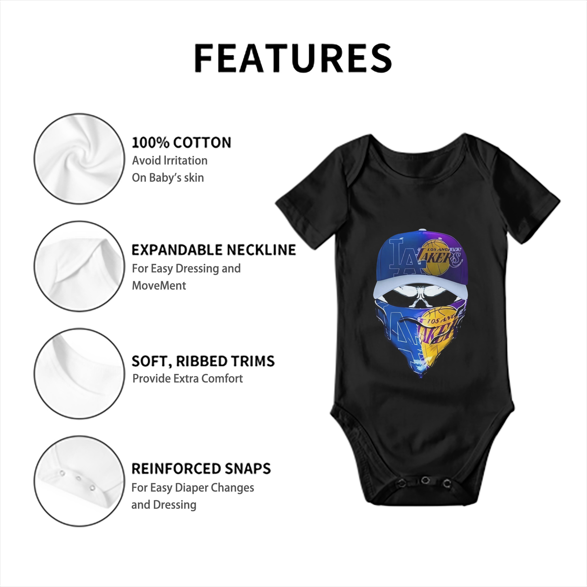  Baby Short Sleeve Romper – 100% Cotton Soft & Breathable Digital Print Onesie With Easy Snap Closure And Envelope Shoulder – Comfortable For Daily Wear & Travel