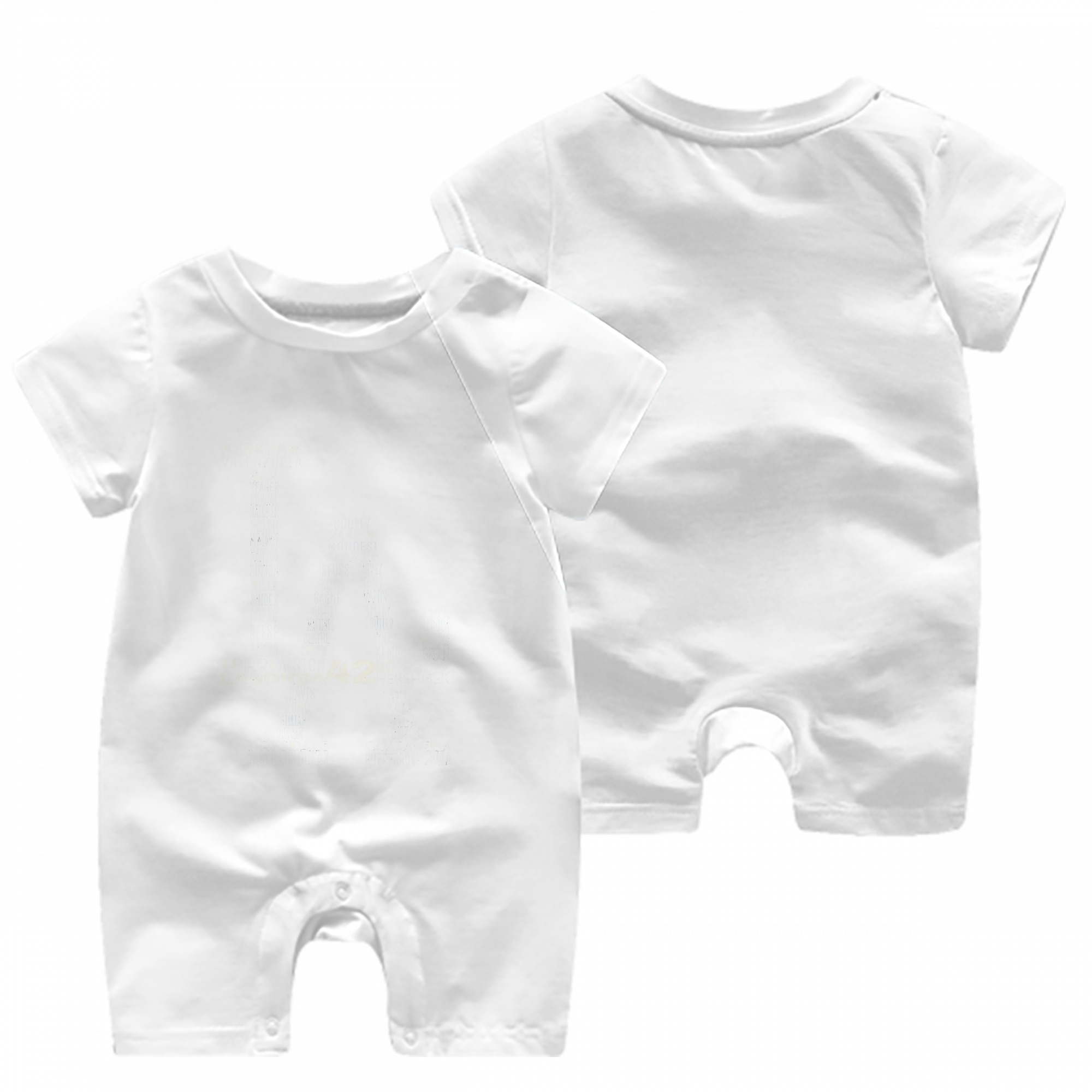  Baby Short Sleeve Onesie – 100% Cotton Soft & Breathable Digital Print Romper – Double-Sided Print, Snap Closure For Easy Diaper Changes – Comfortable For Boys & Girls