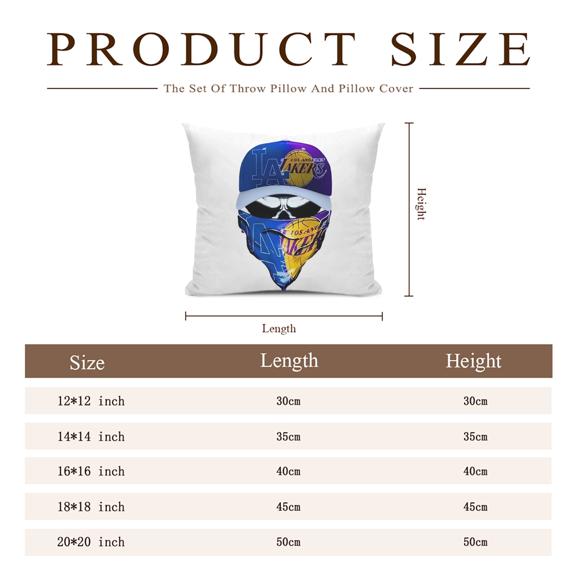  Soft Polyester Pillow Cover With Insert – Double-Sided Design, Invisible Zipper, Durable & Breathable – Easy Care Cushion Set