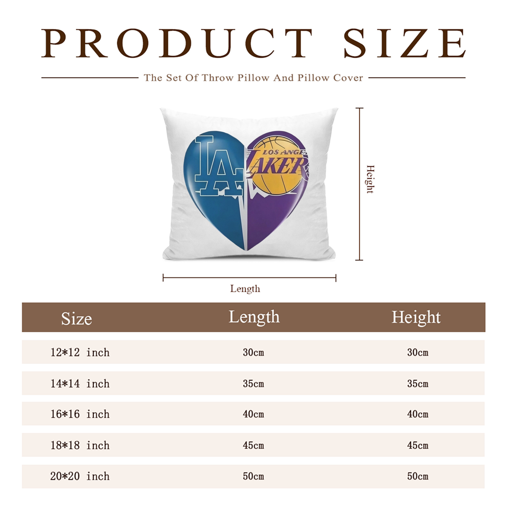  Soft Polyester Pillow Cover With Insert – Double-Sided Design, Invisible Zipper, Durable & Breathable – Easy Care Cushion Set