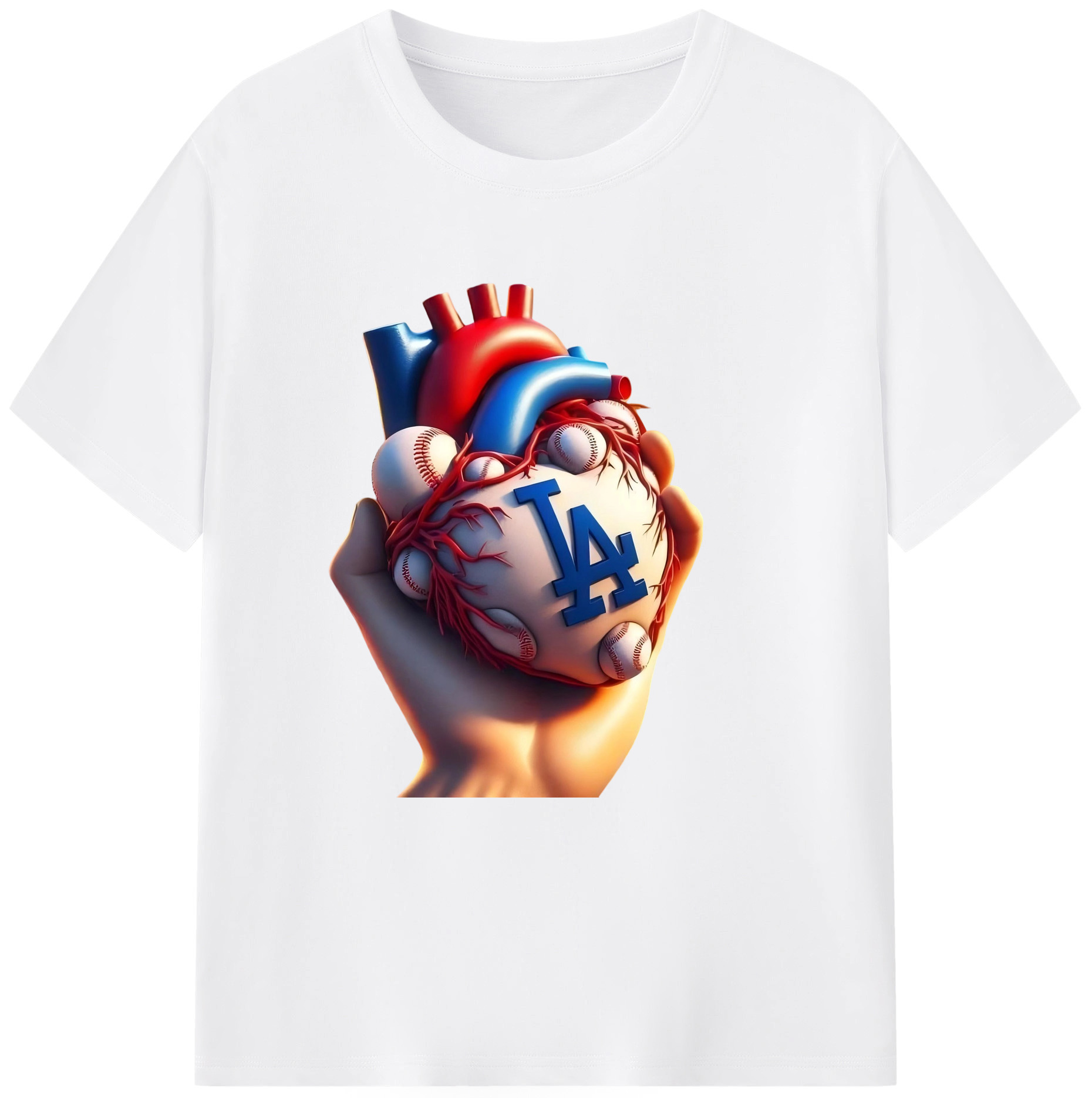  Combed Cotton T-Shirt 180g With Front Heat Transfer Print – Soft, Lightweight, Fitted Design – Stylish Casual Wear For Sports & Everyday Use