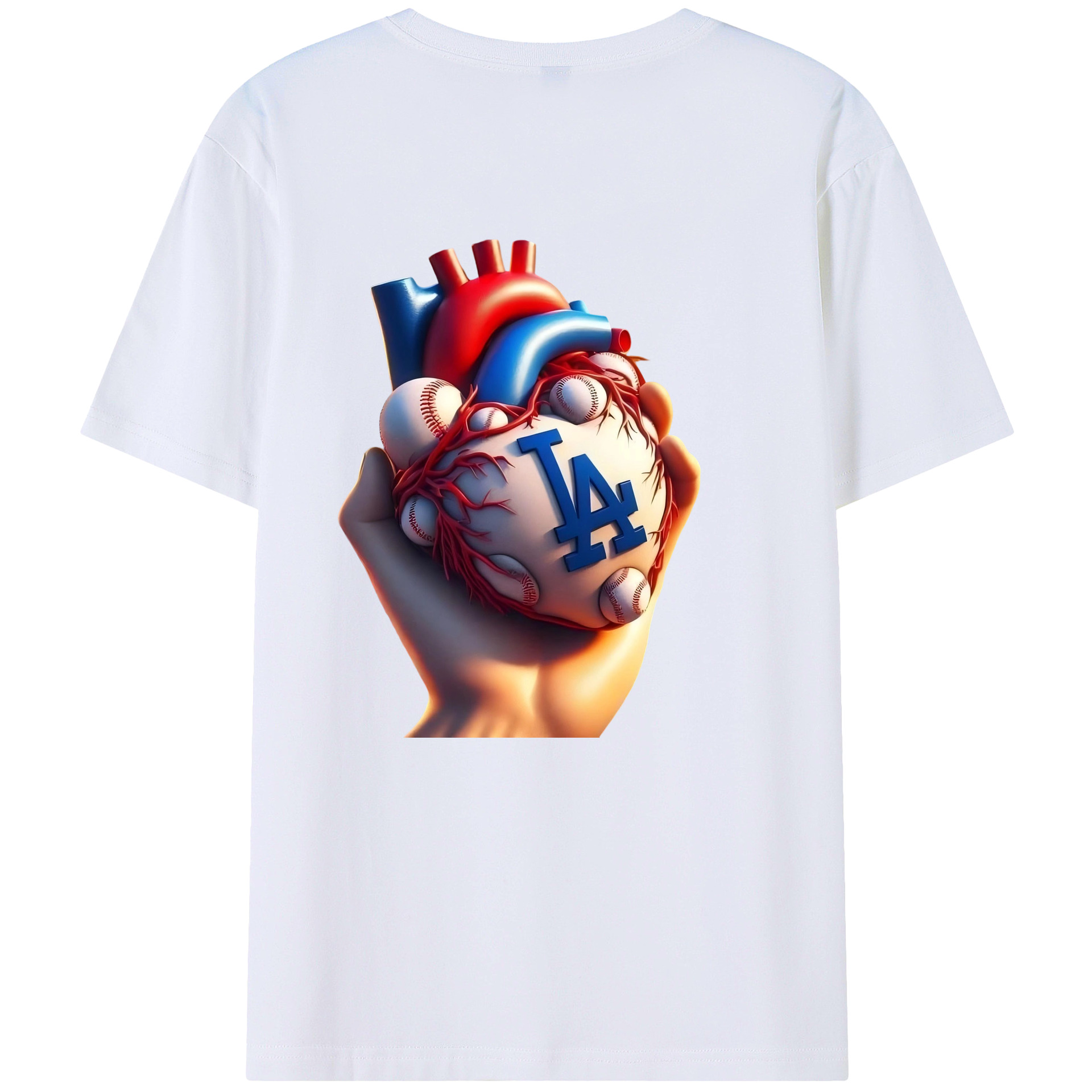  180g Combed Cotton T-Shirt With Back Heat Transfer Print – Soft, Lightweight, Fitted Design – Stylish Casual Wear For Sports & Everyday Use