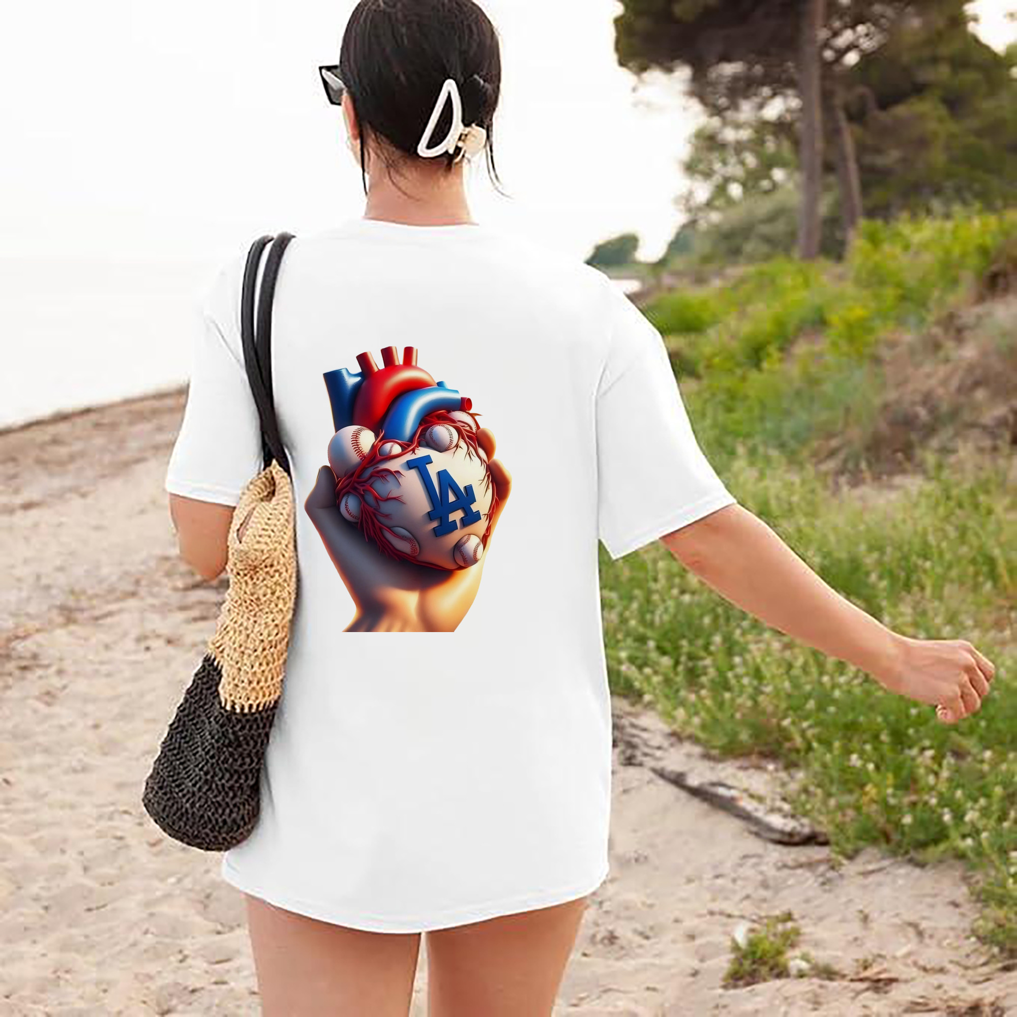  180g Combed Cotton T-Shirt With Back Heat Transfer Print – Soft, Lightweight, Fitted Design – Stylish Casual Wear For Sports & Everyday Use