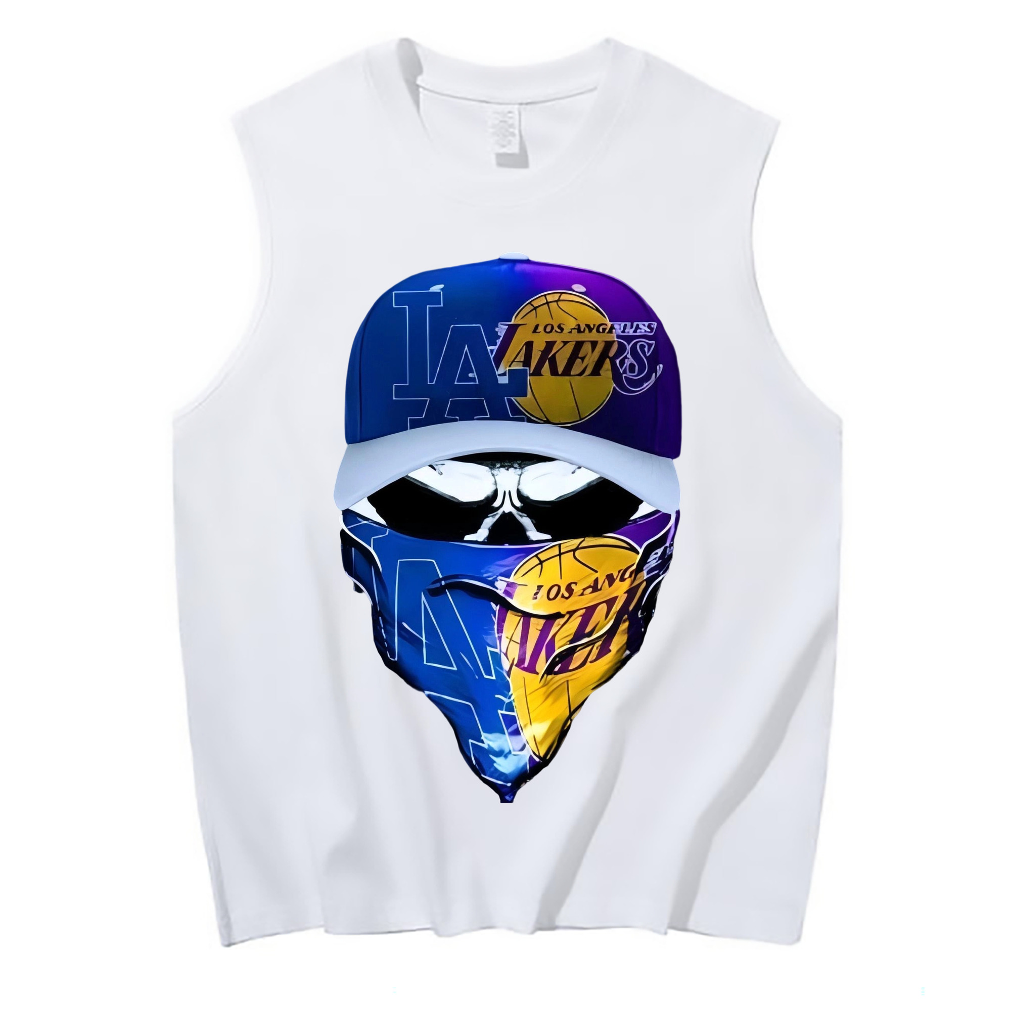  210g Combed Cotton Tank Top With Front Heat Transfer Print – Soft, Lightweight, Fitted Design – Stylish & Comfortable Casual Wear For Sports & Everyday Use