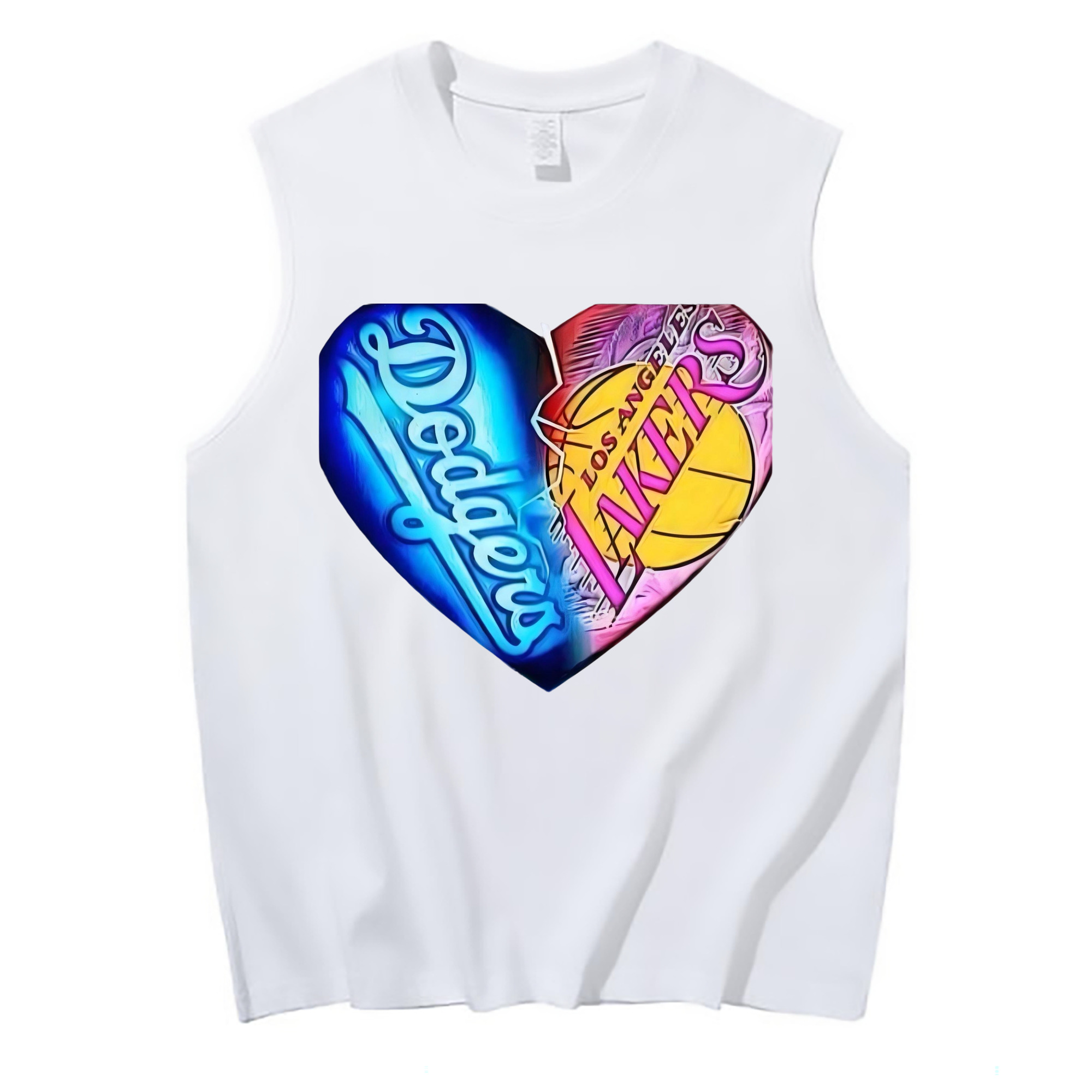  210g Combed Cotton Tank Top With Front Heat Transfer Print – Soft, Lightweight, Fitted Design – Stylish & Comfortable Casual Wear For Sports & Everyday Use