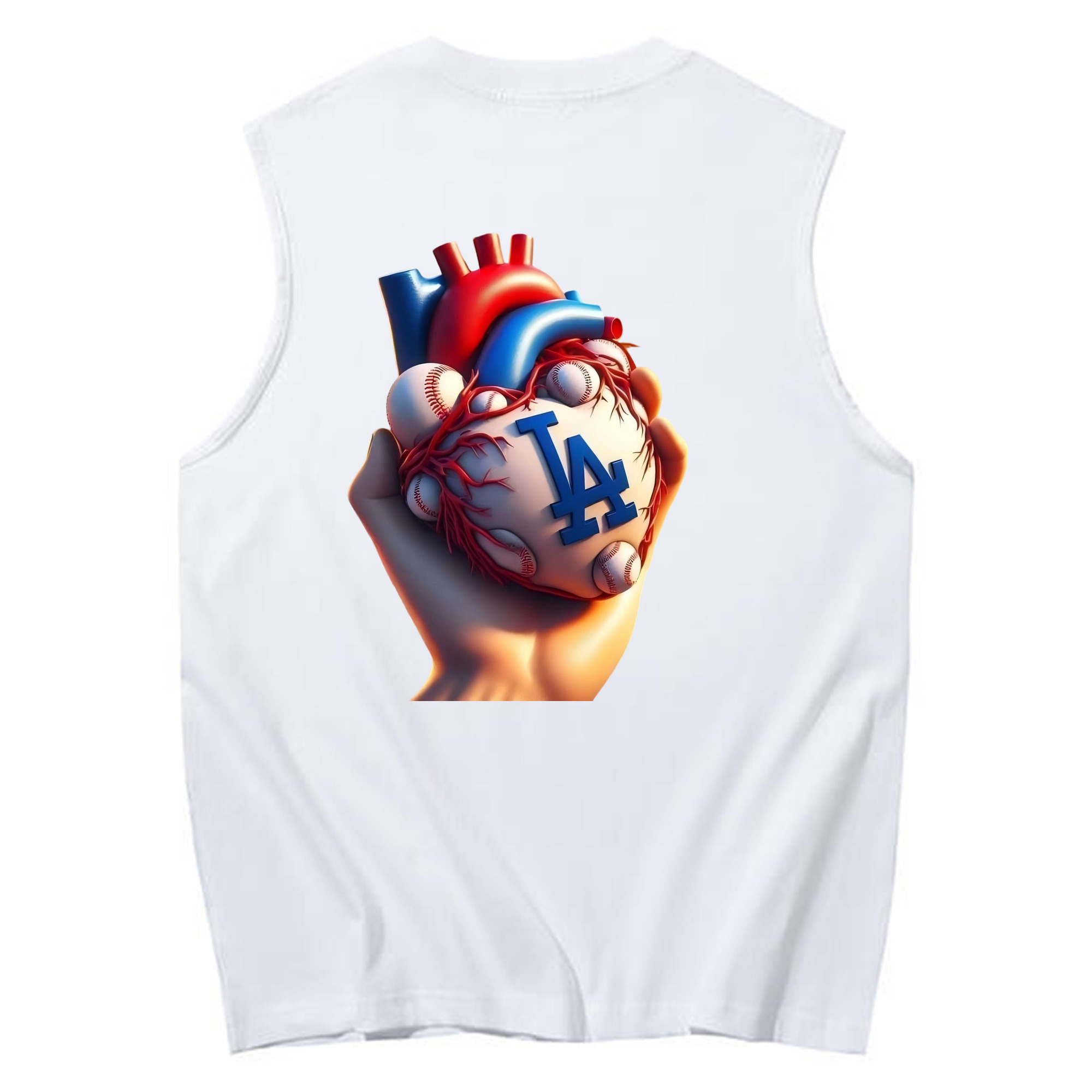  230g Pure Cotton Tank Top With Back Heat Transfer Print – Soft, Lightweight, Fitted Design – Stylish & Comfortable Casual Wear For Sports & Everyday Use