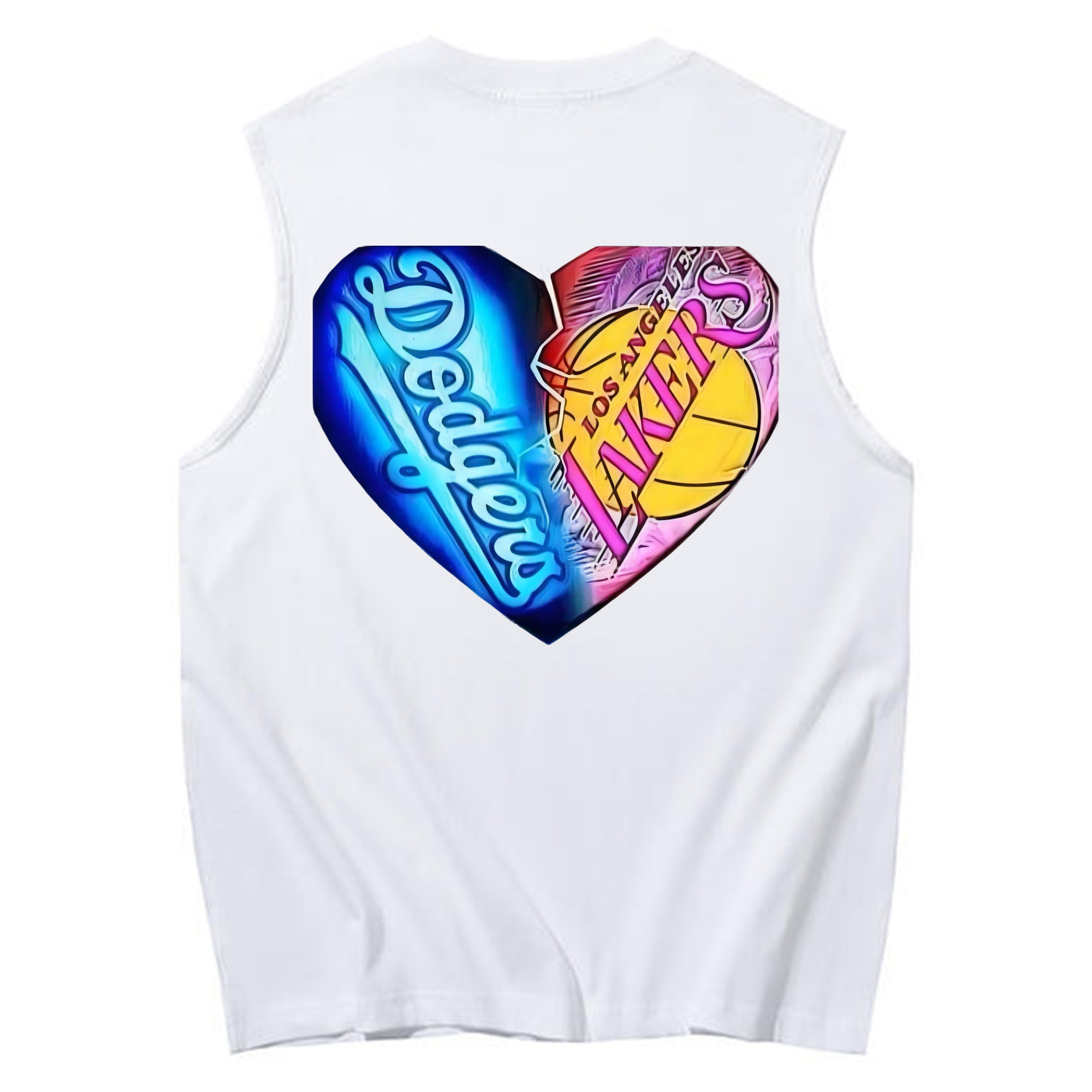  230g Pure Cotton Tank Top With Back Heat Transfer Print – Soft, Lightweight, Fitted Design – Stylish & Comfortable Casual Wear For Sports & Everyday Use