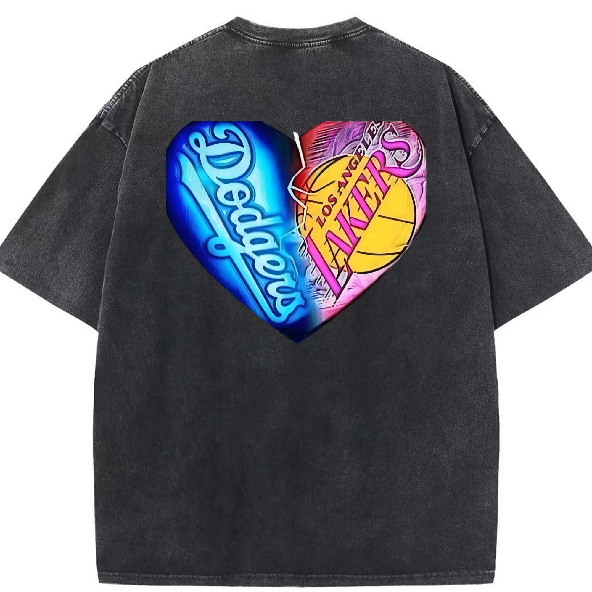  Washed Vintage 230g Cotton Oversized T-Shirt With Back Heat Transfer Print – Soft, Lightweight & Stylish – Comfortable Casual Wear For Sports & Everyday Use