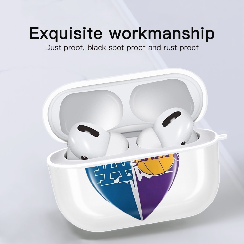  AirPods Pro Hard Case White With Keychain, Durable Flexible PC, Precise Cutouts, Anti-Fingerprint, Yellowing & Scratch Resistant, Full Protection, Washable