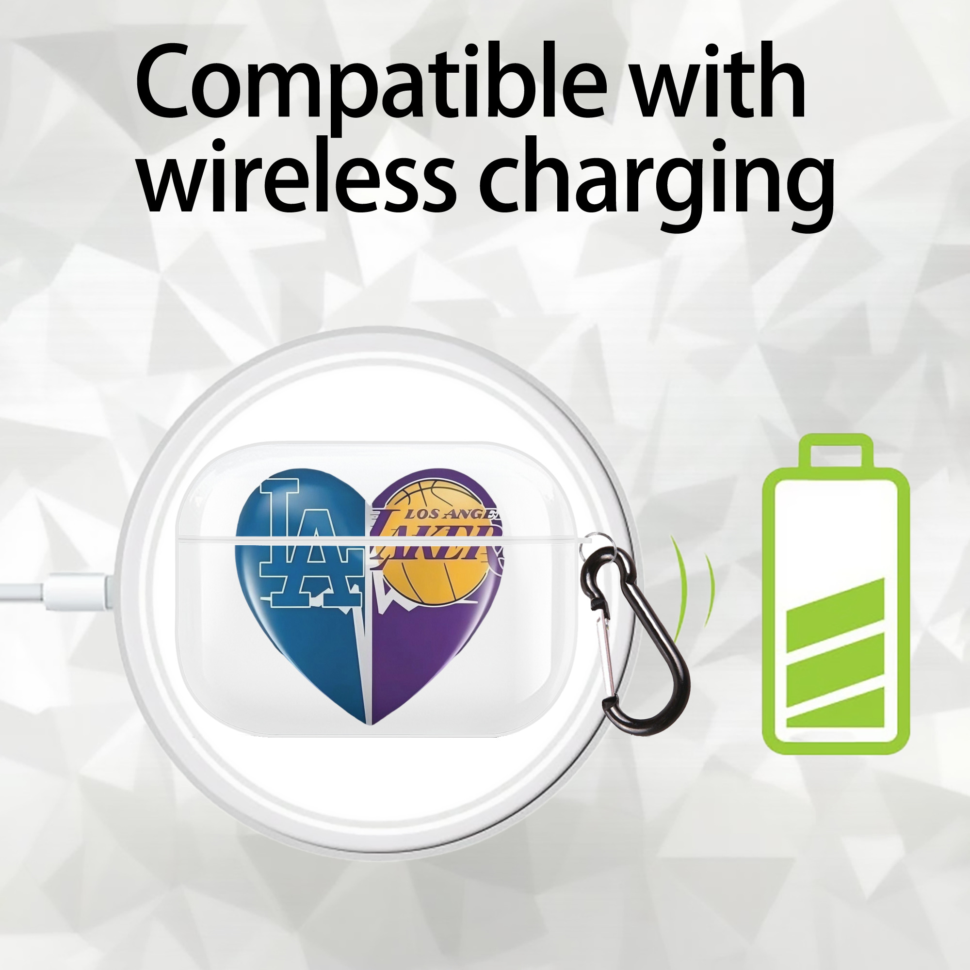  AirPods Pro Hard Case White With Keychain, Durable Flexible PC, Precise Cutouts, Anti-Fingerprint, Yellowing & Scratch Resistant, Full Protection, Washable