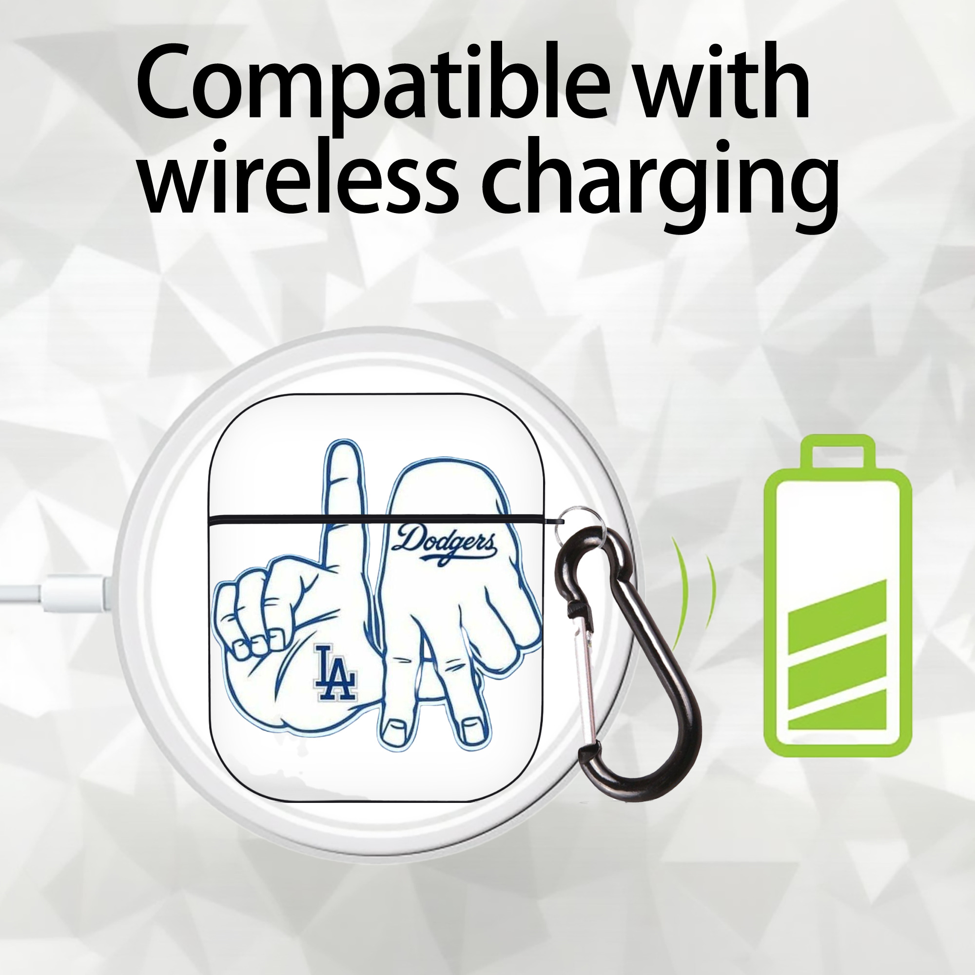  AirPods 2 Case Hard Shell Black, Flexible PC Material, Precise Cutouts, Full Protection, Anti-Fingerprint, Washable, Includes Keychain – Durable & Slim Design