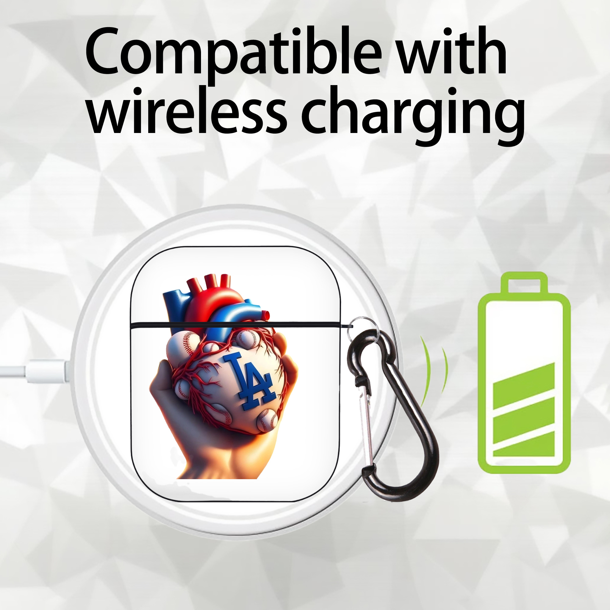  AirPods 2 Case Hard Shell Black, Flexible PC Material, Precise Cutouts, Full Protection, Anti-Fingerprint, Washable, Includes Keychain – Durable & Slim Design