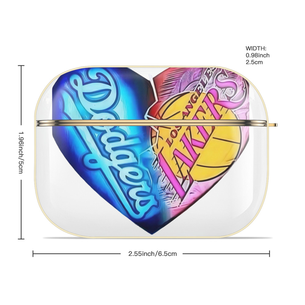  Luxury Gold AirPods Pro Case With Keychain, Flexible PC Material, Full Protection, Precise Cutouts, Anti-Fingerprint, Washable, Durable Design