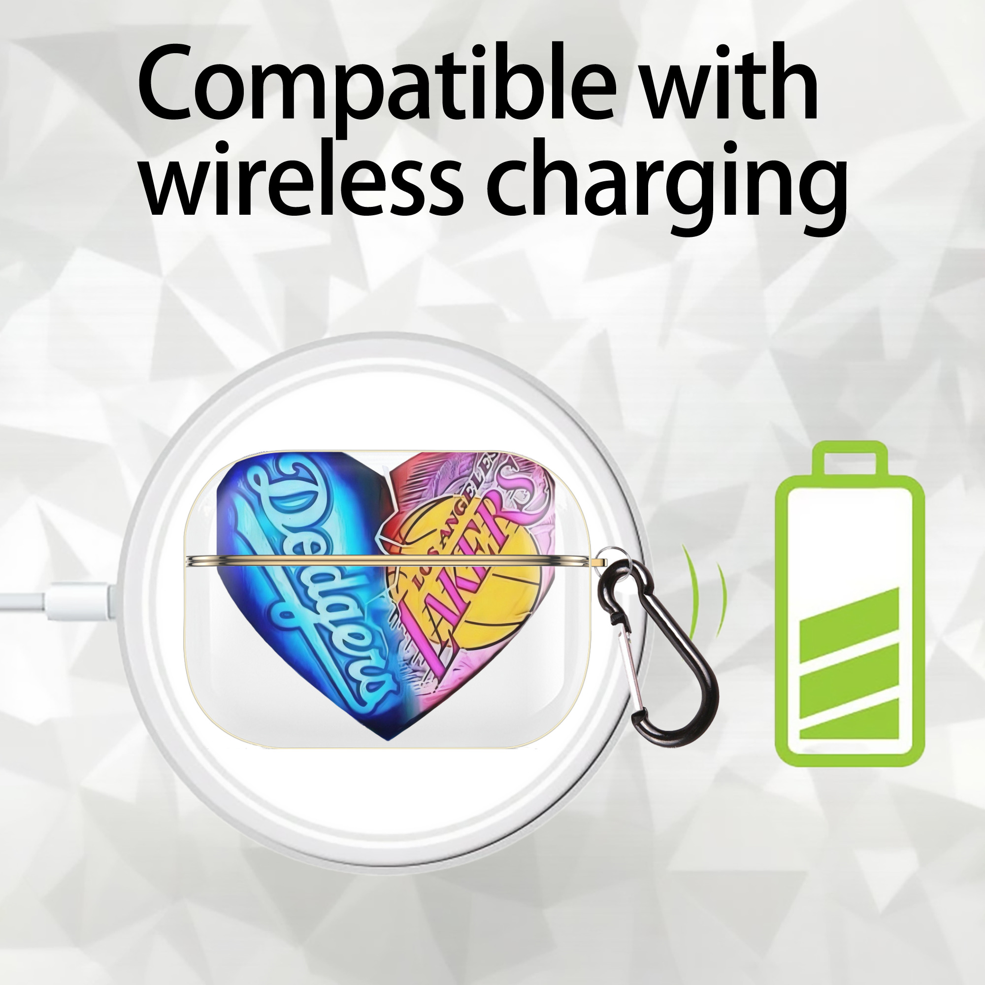  Luxury Gold AirPods Pro Case With Keychain, Flexible PC Material, Full Protection, Precise Cutouts, Anti-Fingerprint, Washable, Durable Design