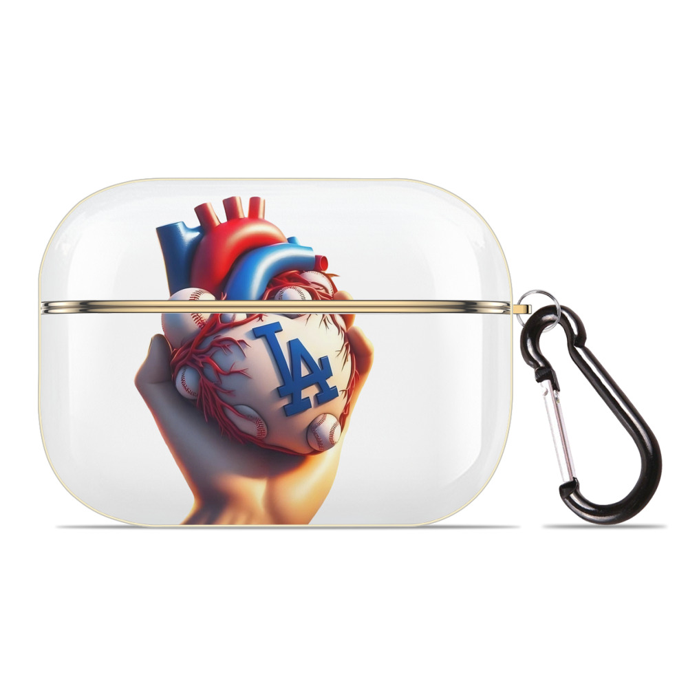  Luxury Gold AirPods Pro Case With Keychain, Flexible PC Material, Full Protection, Precise Cutouts, Anti-Fingerprint, Washable, Durable Design