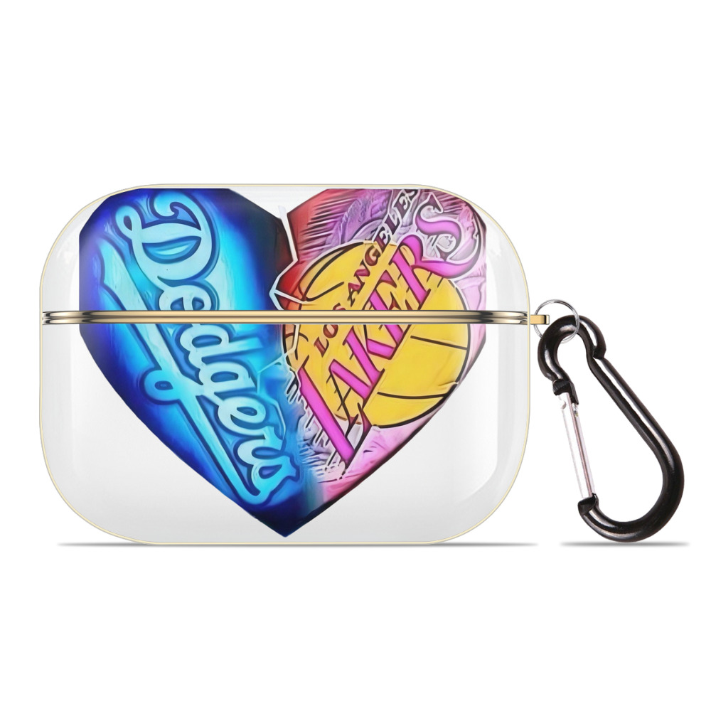  Luxury Gold AirPods Pro Case With Keychain, Flexible PC Material, Full Protection, Precise Cutouts, Anti-Fingerprint, Washable, Durable Design