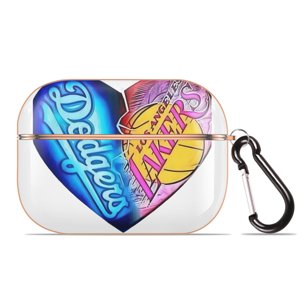  AirPods Pro Protective Case Rose Gold, Flexible PC Material, Precise Fit, Anti-Slip Cover, Full Protection, Fingerprint Resistant, Washable With Keychain