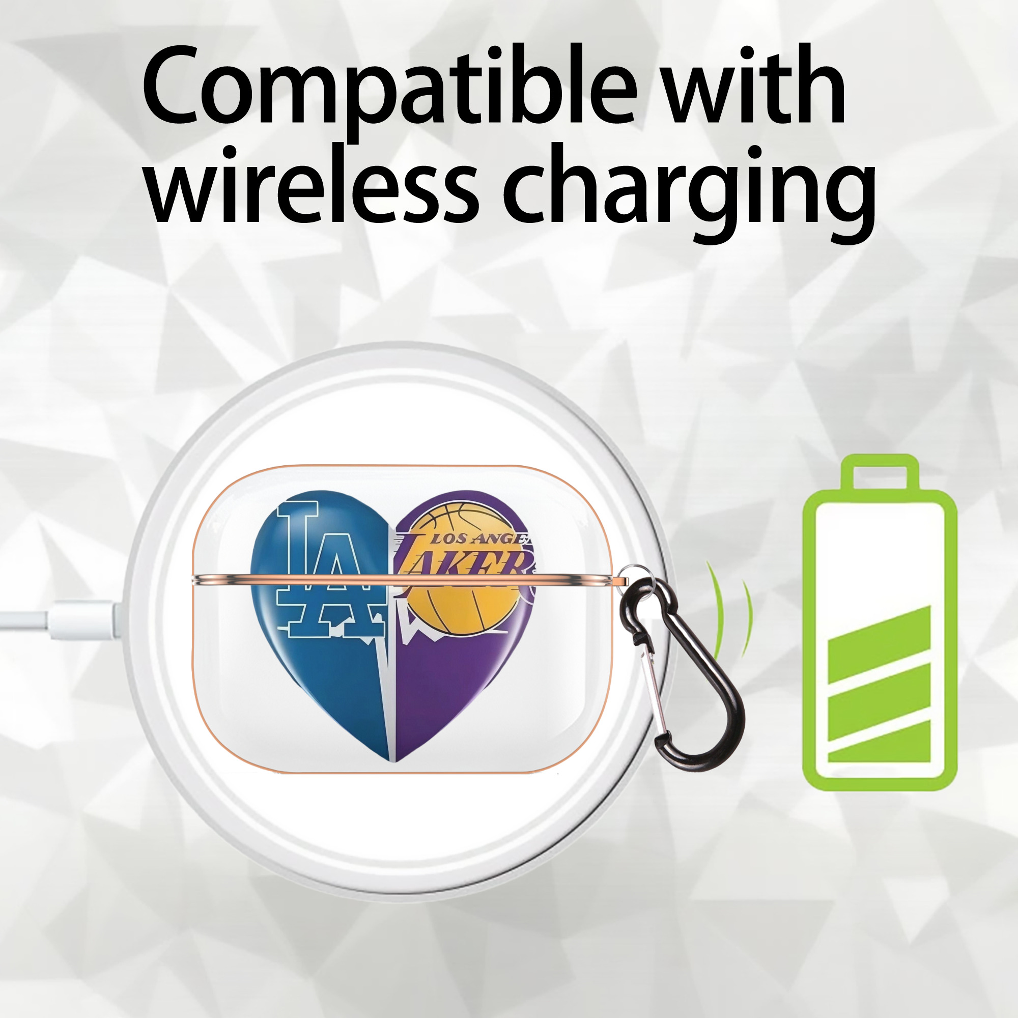  AirPods Pro Protective Case Rose Gold, Flexible PC Material, Precise Fit, Anti-Slip Cover, Full Protection, Fingerprint Resistant, Washable With Keychain