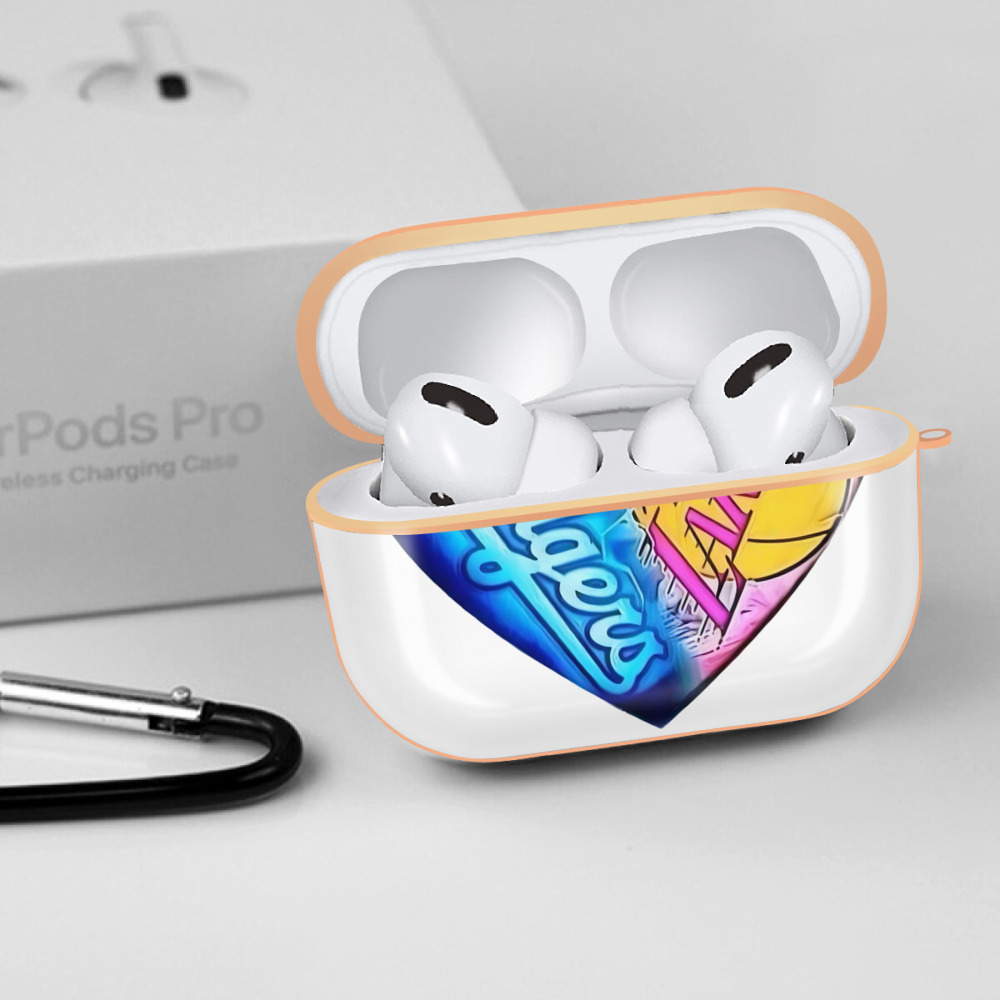  AirPods Pro Protective Case Rose Gold, Flexible PC Material, Precise Fit, Anti-Slip Cover, Full Protection, Fingerprint Resistant, Washable With Keychain