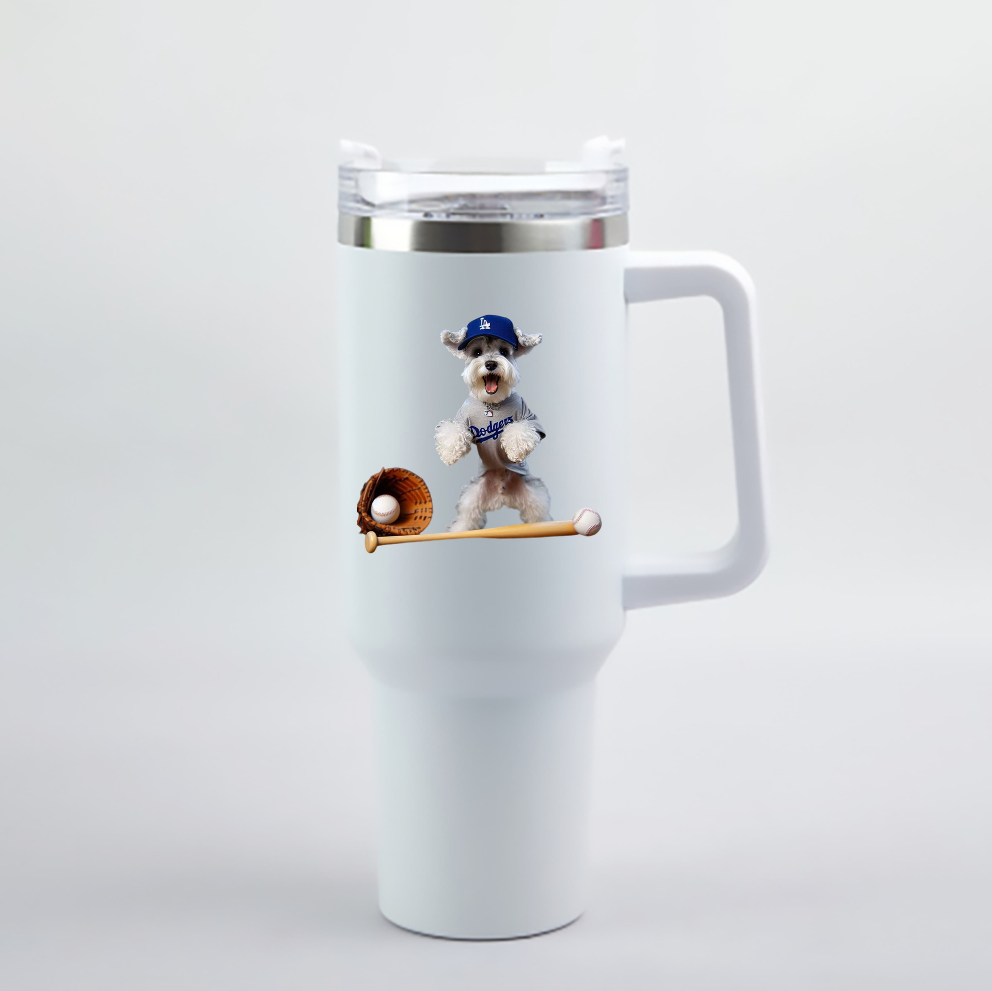  40oz Handle Car Cup With Crystal Sticker Design – Durable Stainless Steel Travel Mug With Reusable Straw – Double Wall Insulated