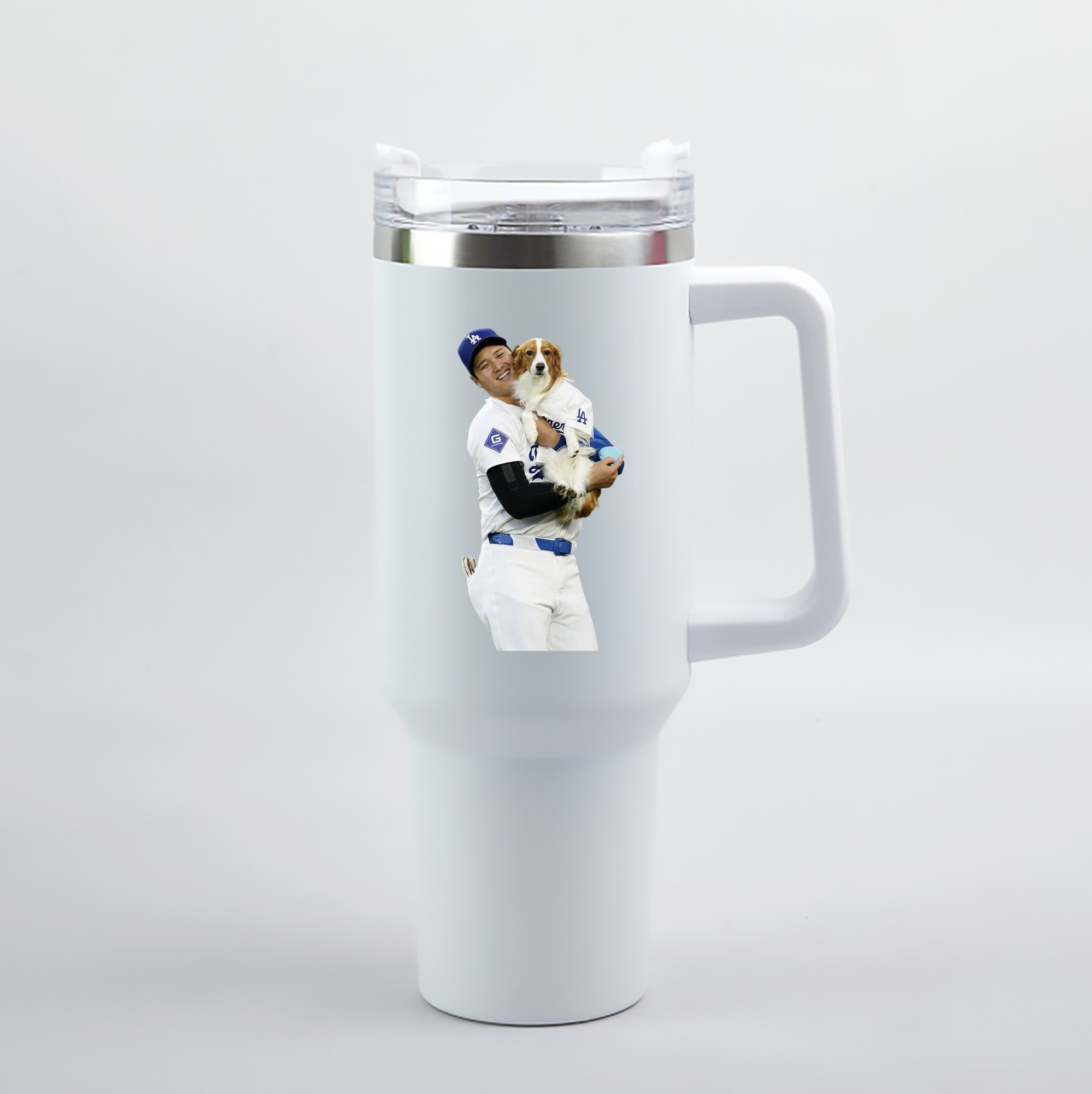  40oz Handle Car Tumbler – Durable Stainless Steel Travel Mug With UV Print – Double Wall Insulated, Fits Most Car Cup Holders