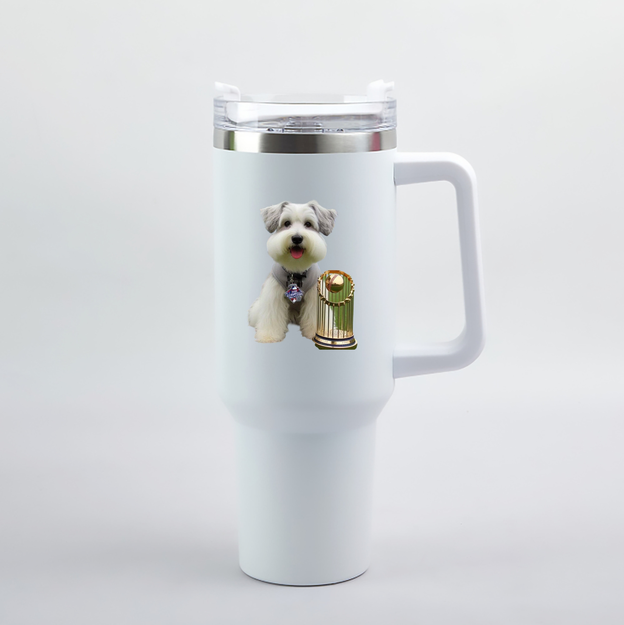  40oz Handle Car Tumbler – Durable Stainless Steel Travel Mug With UV Print – Double Wall Insulated, Fits Most Car Cup Holders