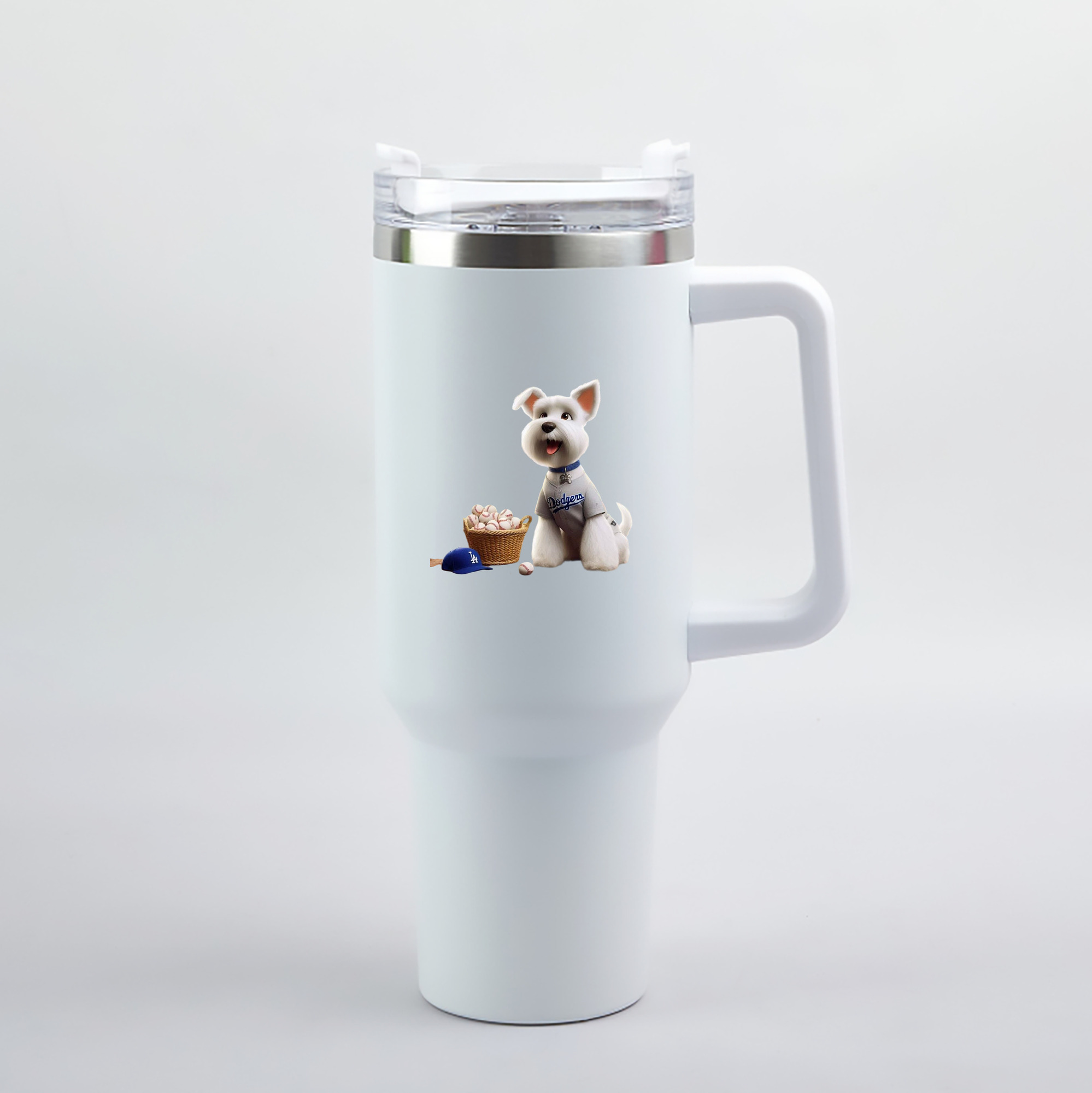  40oz Handle Car Tumbler – Durable Stainless Steel Travel Mug With UV Print – Double Wall Insulated, Fits Most Car Cup Holders