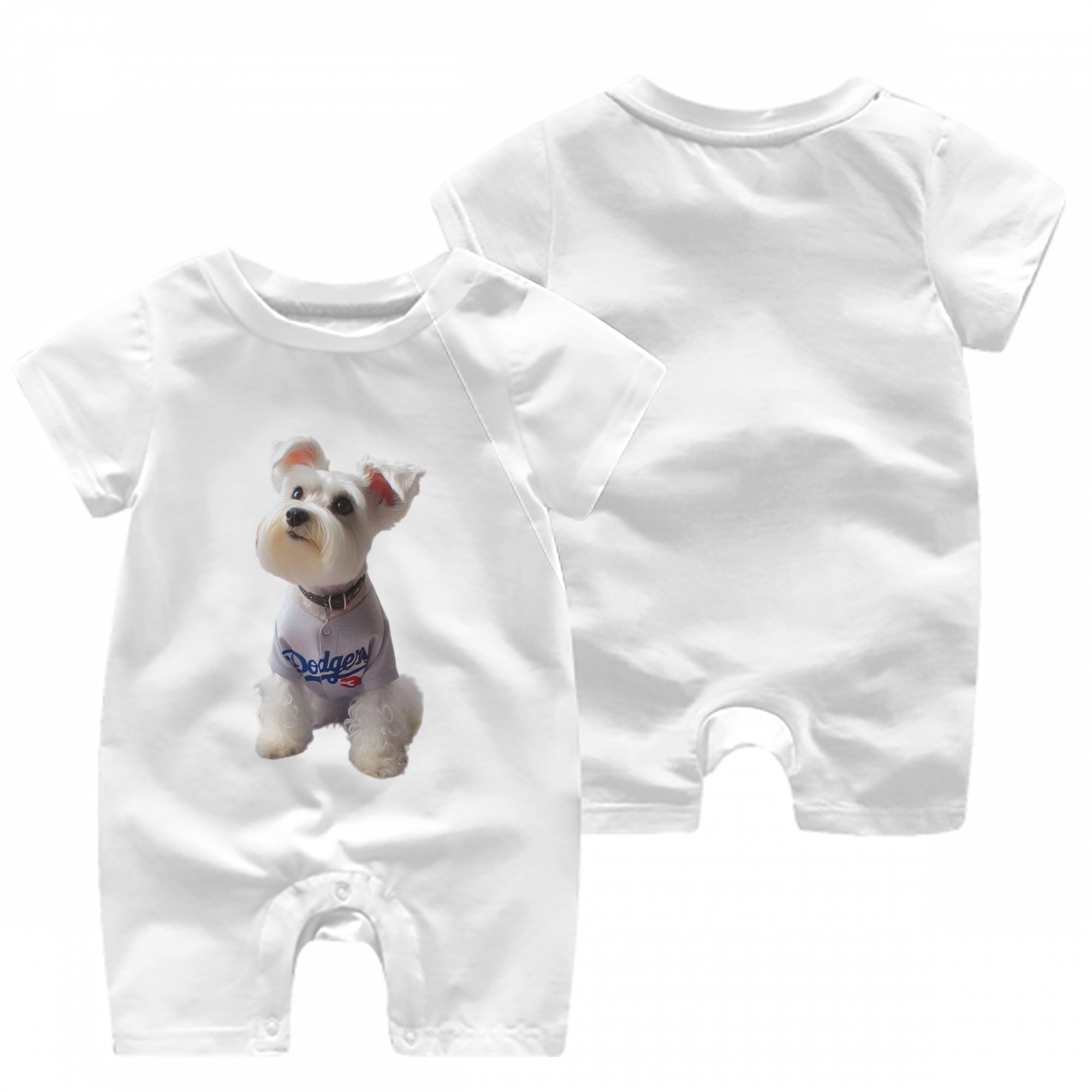  Baby Short Sleeve Onesie – 100% Cotton Soft & Breathable Digital Print Romper – Double-Sided Print, Snap Closure For Easy Diaper Changes – Comfortable For Boys & Girls