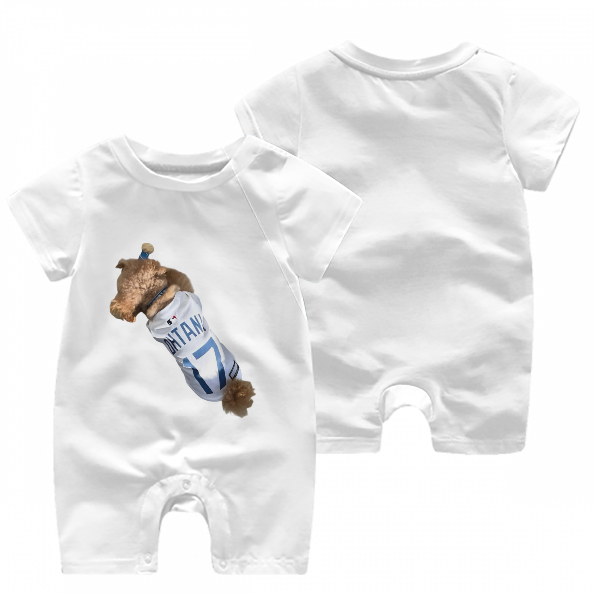  Baby Short Sleeve Onesie – 100% Cotton Soft & Breathable Digital Print Romper – Double-Sided Print, Snap Closure For Easy Diaper Changes – Comfortable For Boys & Girls