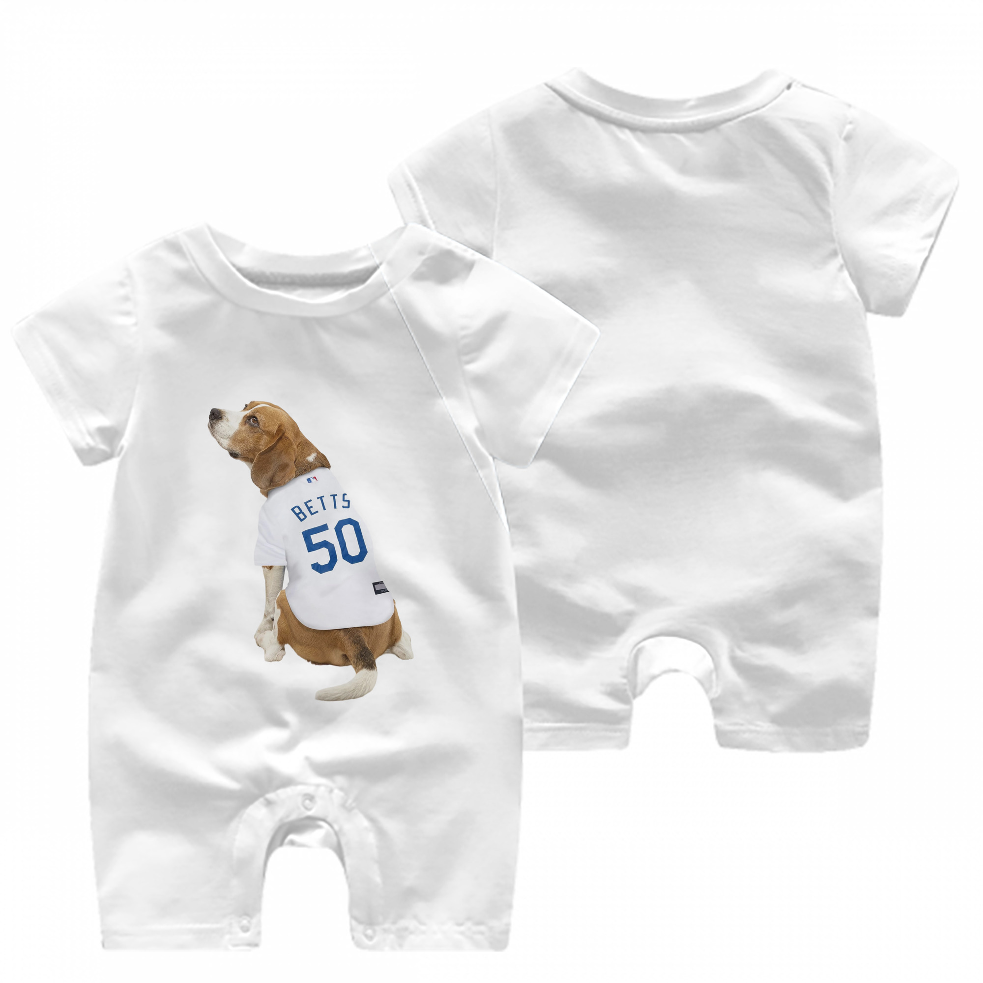  Baby Short Sleeve Onesie – 100% Cotton Soft & Breathable Digital Print Romper – Double-Sided Print, Snap Closure For Easy Diaper Changes – Comfortable For Boys & Girls