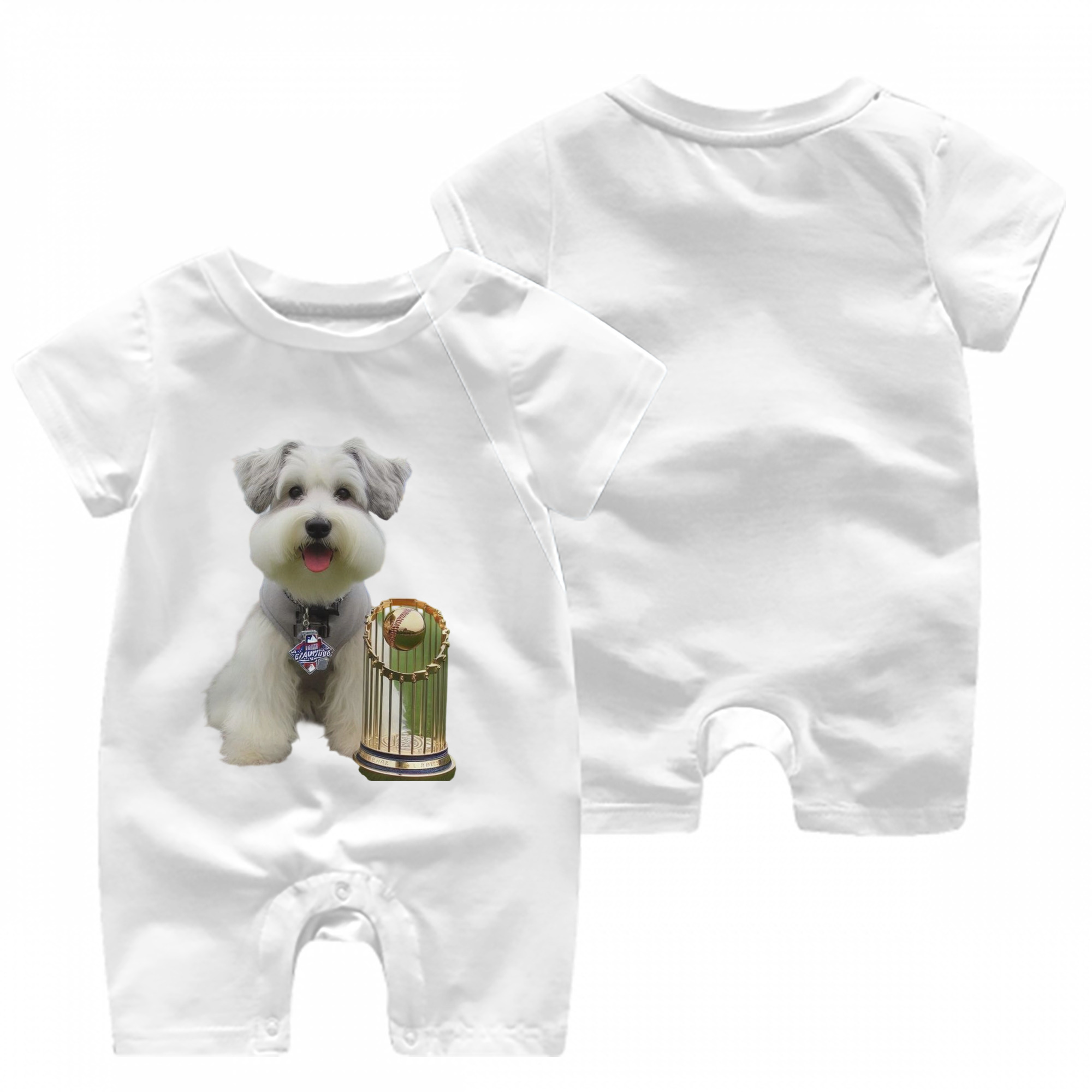  Baby Short Sleeve Onesie – 100% Cotton Soft & Breathable Digital Print Romper – Double-Sided Print, Snap Closure For Easy Diaper Changes – Comfortable For Boys & Girls