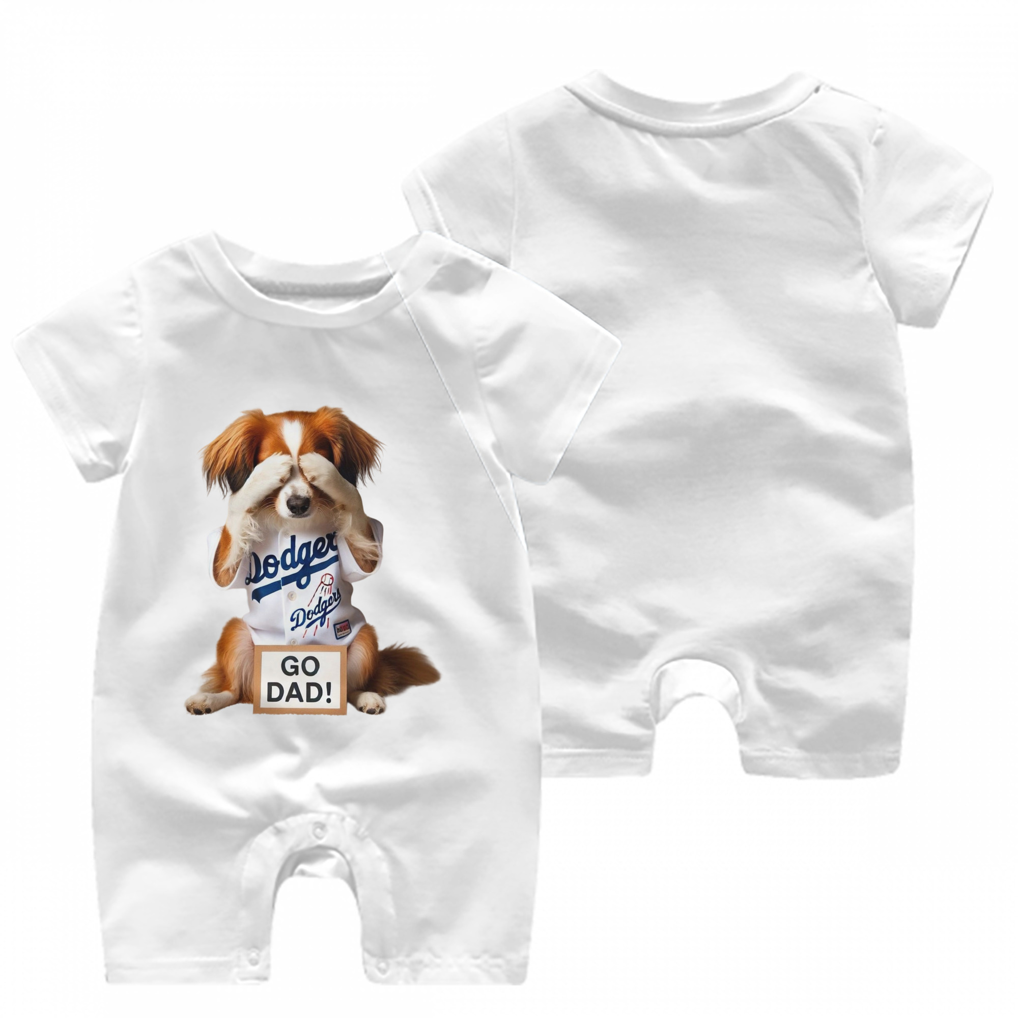  Baby Short Sleeve Onesie – 100% Cotton Soft & Breathable Digital Print Romper – Double-Sided Print, Snap Closure For Easy Diaper Changes – Comfortable For Boys & Girls