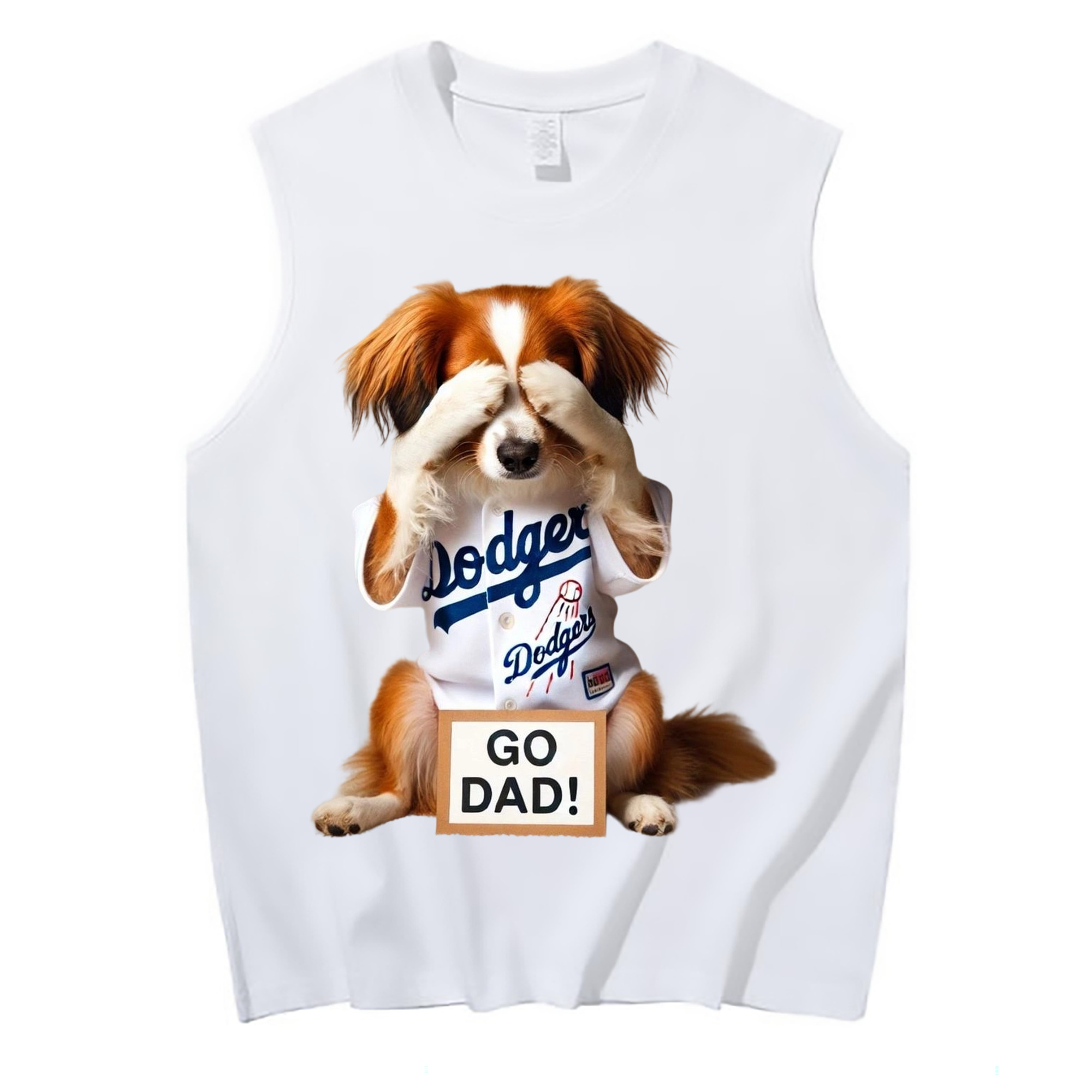  210g Combed Cotton Tank Top With Front Heat Transfer Print – Soft, Lightweight, Fitted Design – Stylish & Comfortable Casual Wear For Sports & Everyday Use