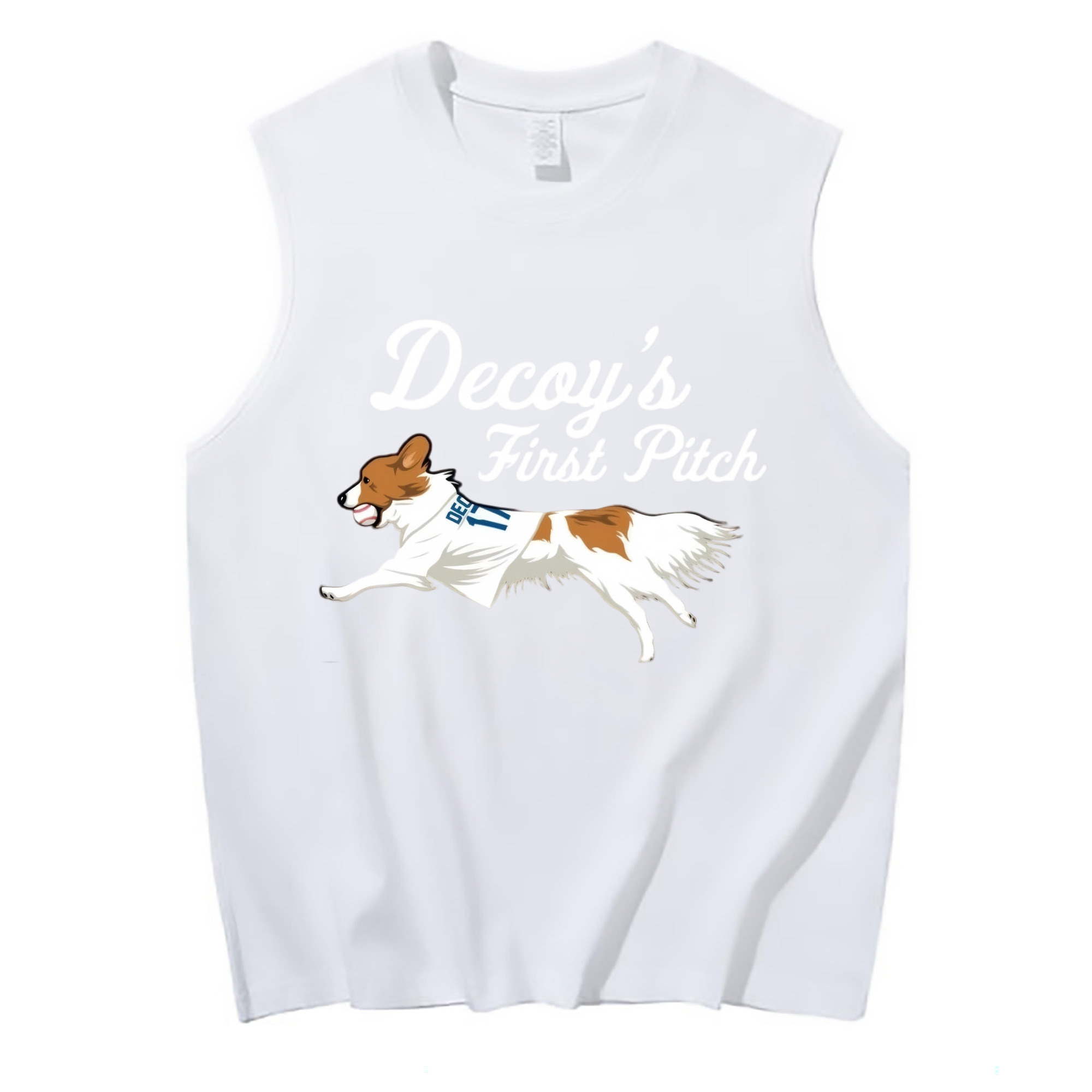  210g Combed Cotton Tank Top With Front Heat Transfer Print – Soft, Lightweight, Fitted Design – Stylish & Comfortable Casual Wear For Sports & Everyday Use