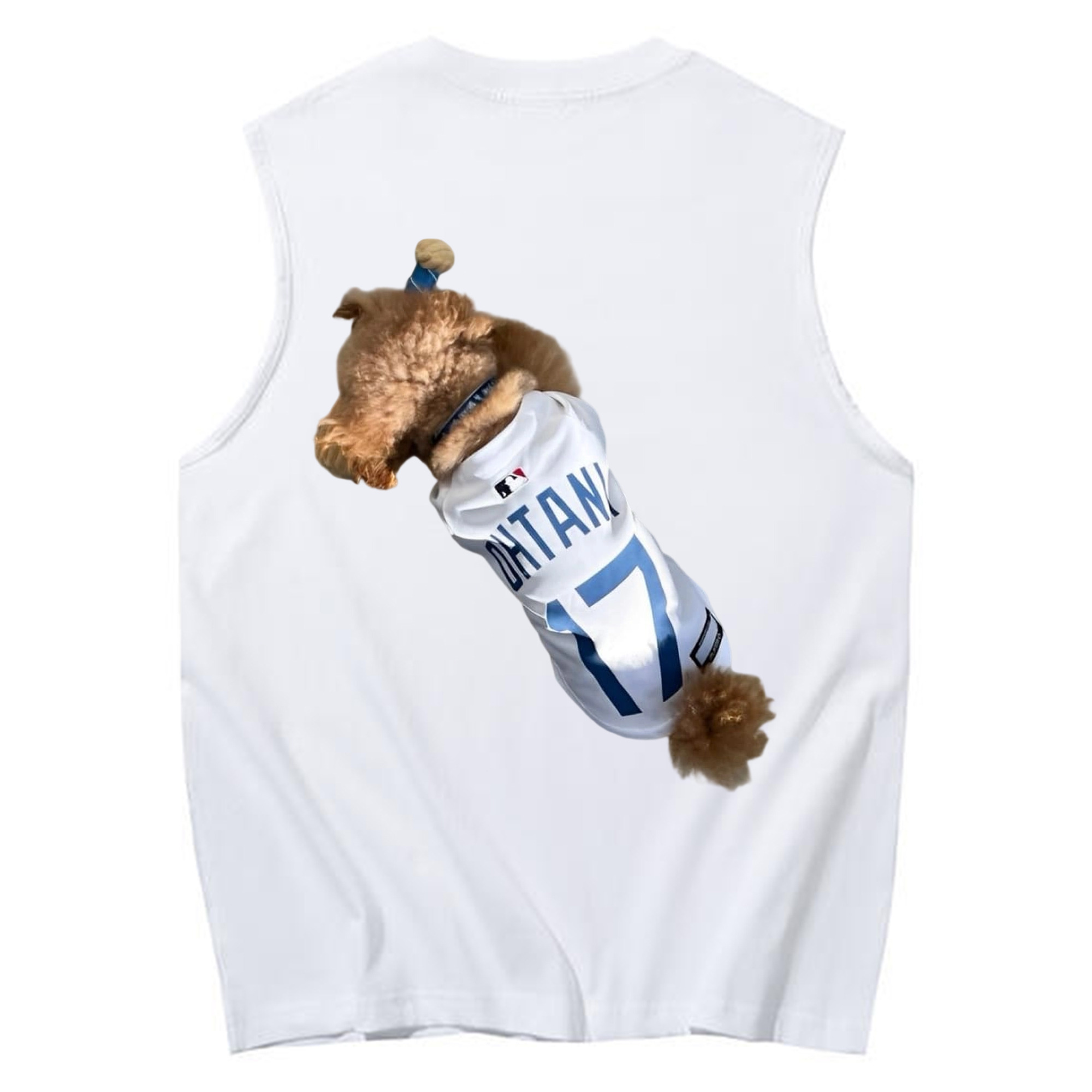  230g Pure Cotton Tank Top With Back Heat Transfer Print – Soft, Lightweight, Fitted Design – Stylish & Comfortable Casual Wear For Sports & Everyday Use