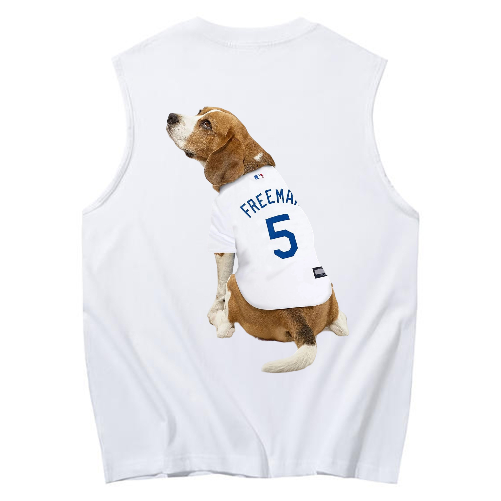  230g Pure Cotton Tank Top With Back Heat Transfer Print – Soft, Lightweight, Fitted Design – Stylish & Comfortable Casual Wear For Sports & Everyday Use