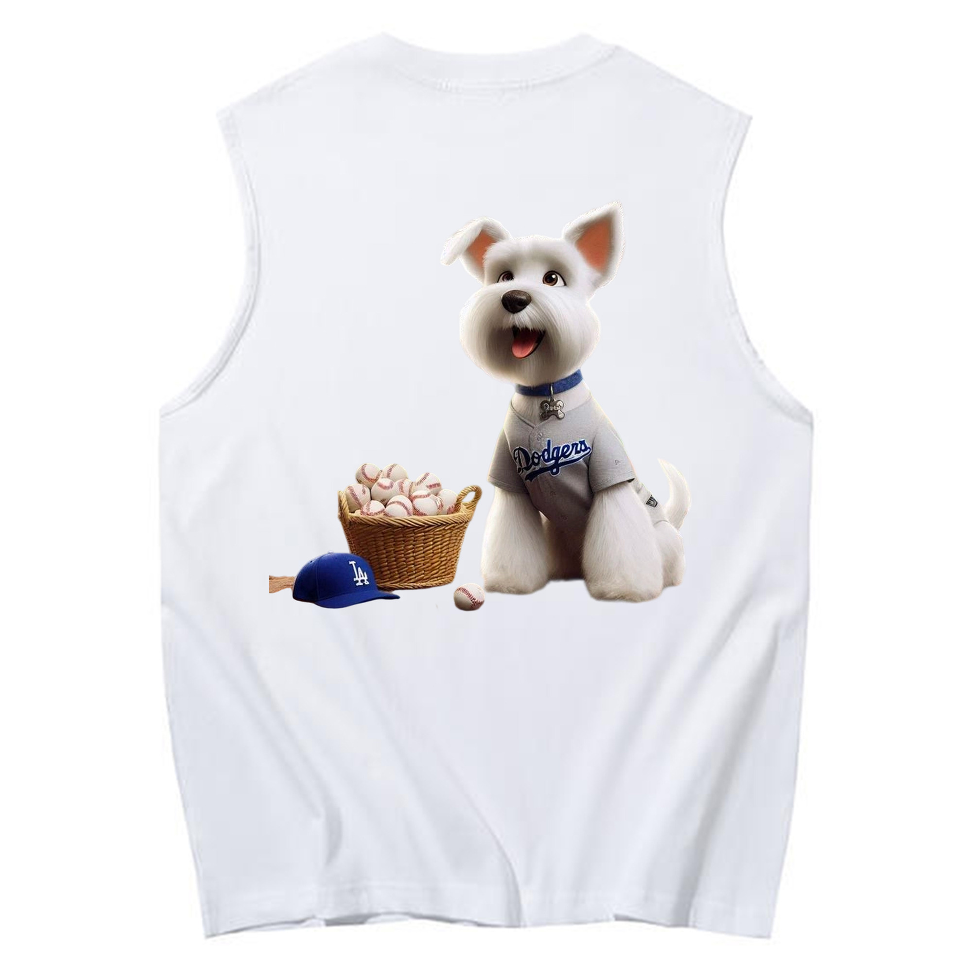  230g Pure Cotton Tank Top With Back Heat Transfer Print – Soft, Lightweight, Fitted Design – Stylish & Comfortable Casual Wear For Sports & Everyday Use