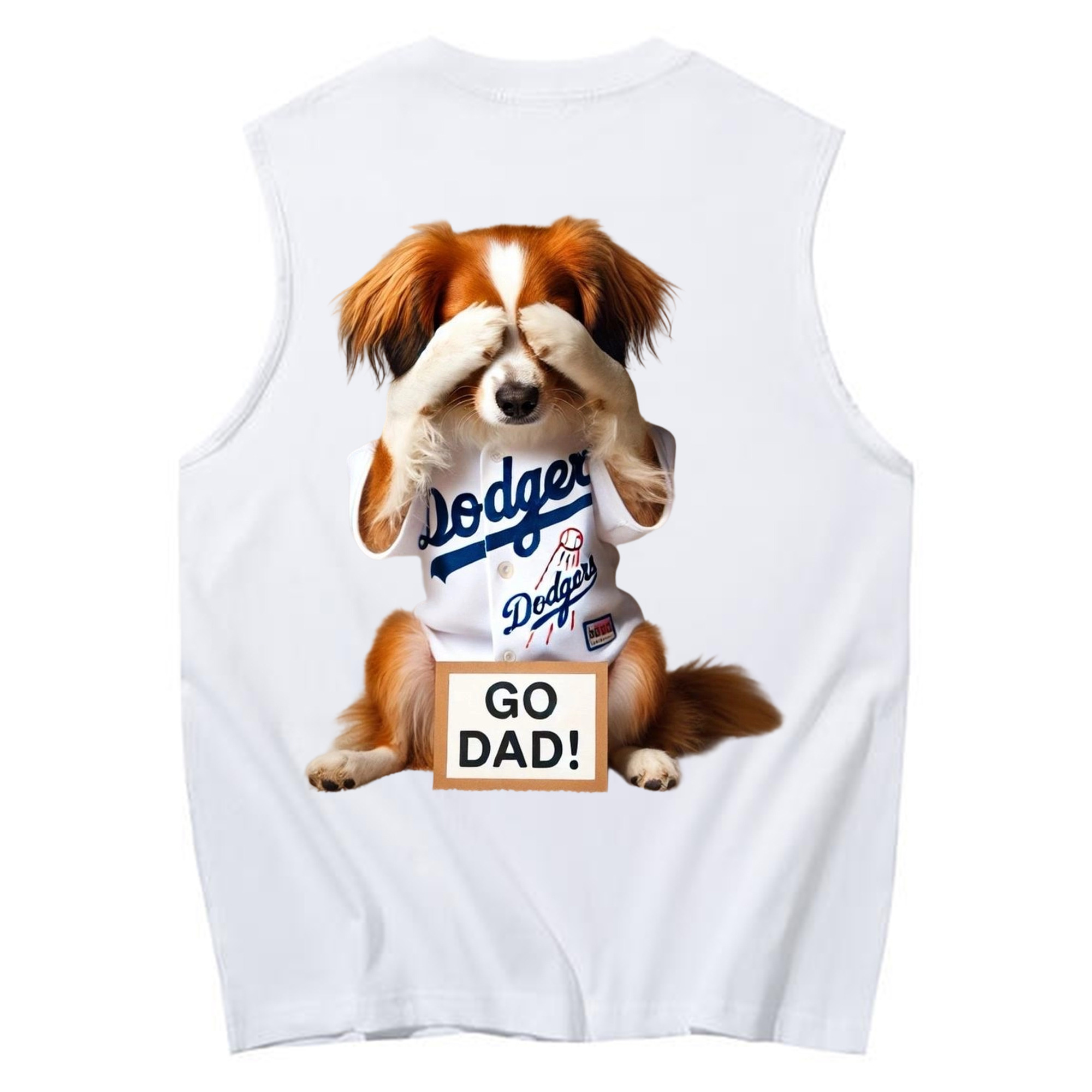  230g Pure Cotton Tank Top With Back Heat Transfer Print – Soft, Lightweight, Fitted Design – Stylish & Comfortable Casual Wear For Sports & Everyday Use