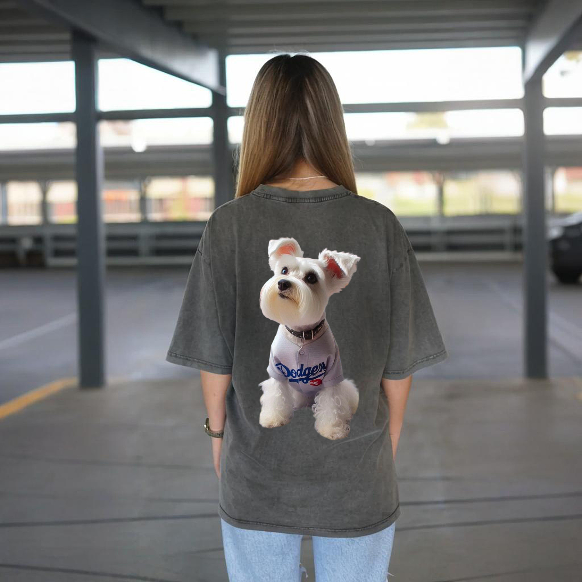  Washed Vintage 230g Cotton Oversized T-Shirt With Back Heat Transfer Print – Soft, Lightweight & Stylish – Comfortable Casual Wear For Sports & Everyday Use