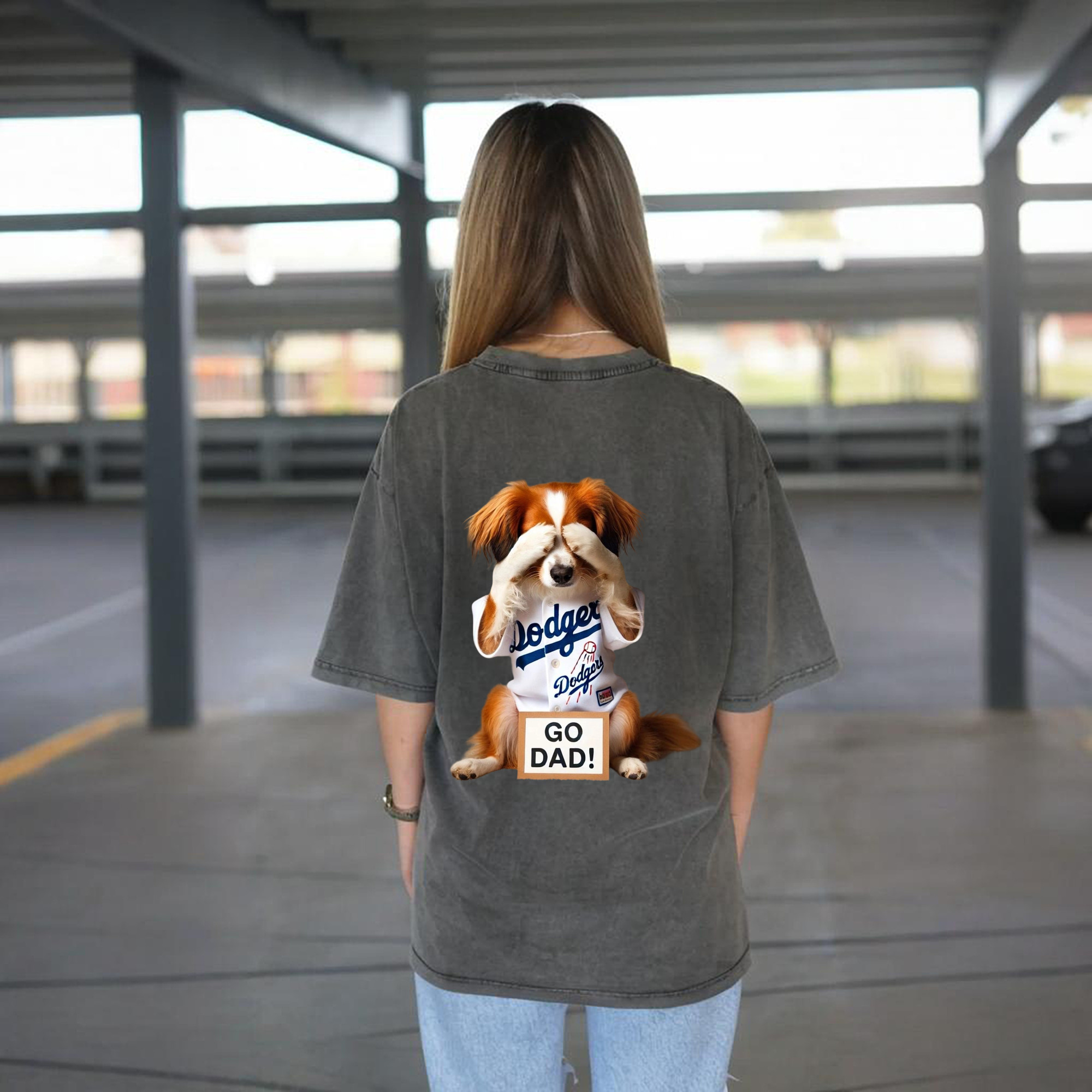  Washed Vintage 230g Cotton Oversized T-Shirt With Back Heat Transfer Print – Soft, Lightweight & Stylish – Comfortable Casual Wear For Sports & Everyday Use